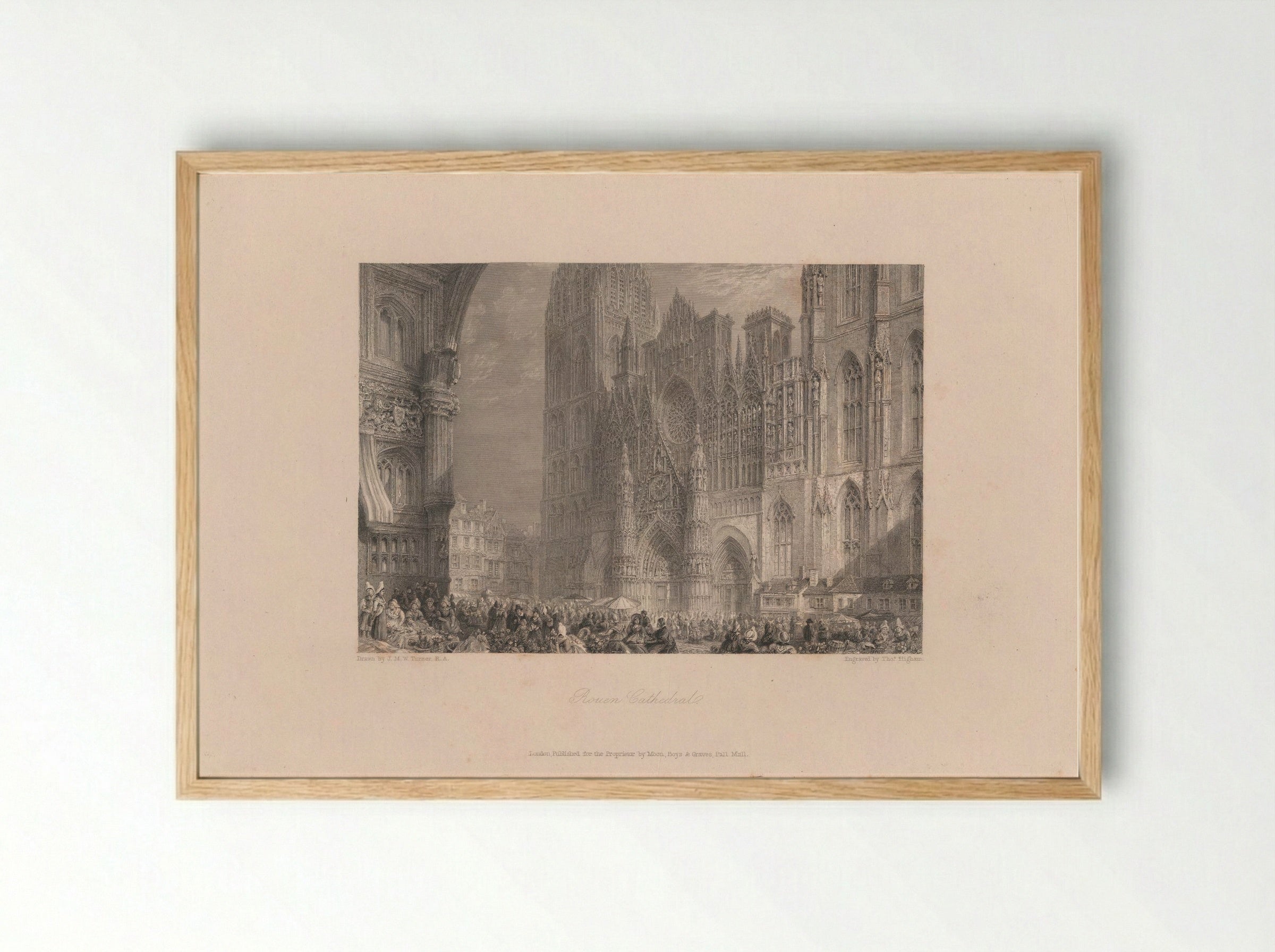Rouen Cathedral - Thomas Higham - Framed Print Wood