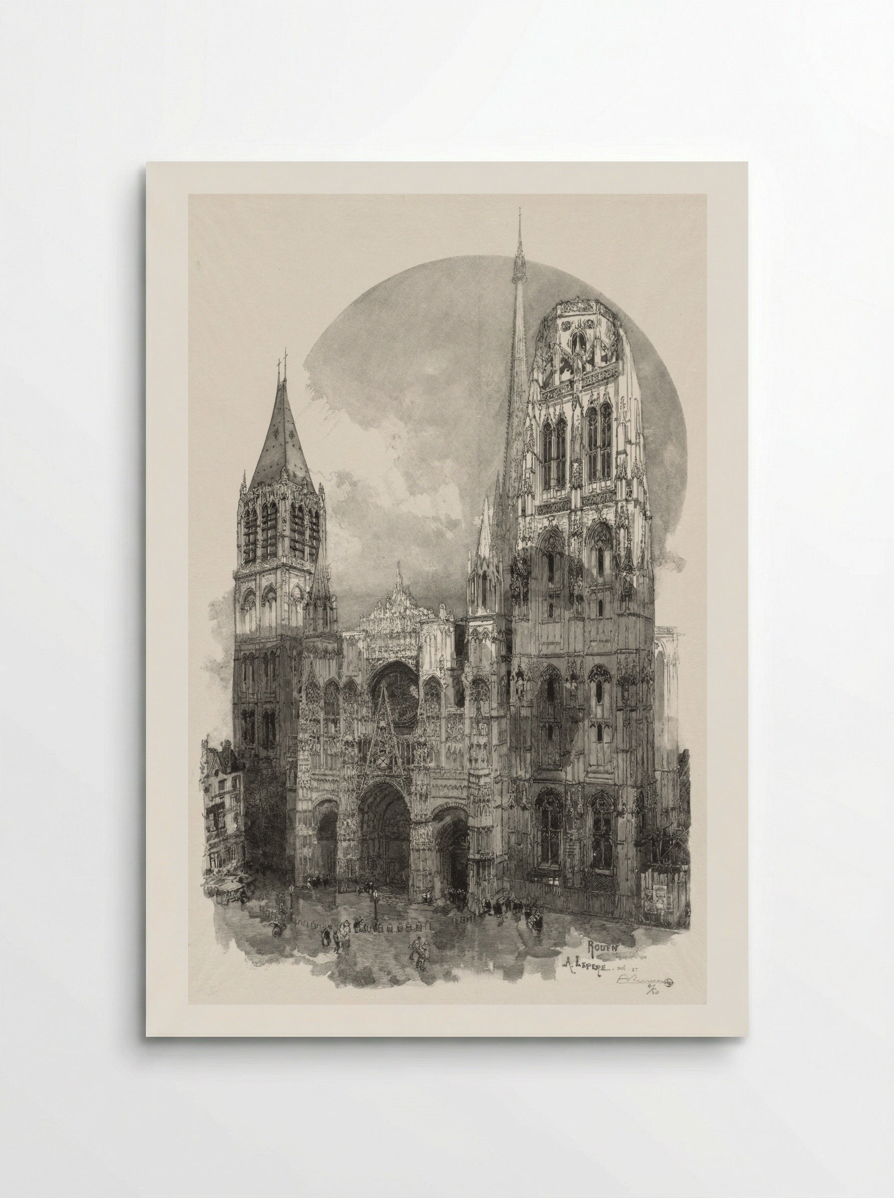 Rouen Illustré: Le Palais de Justice - Auguste Louis Lepère - Poster
