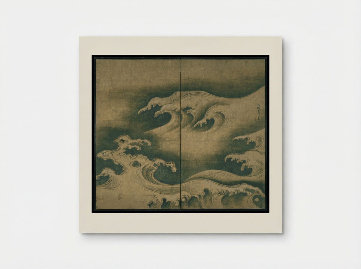 Rough Waves - Ogata Kōrin - Poster
