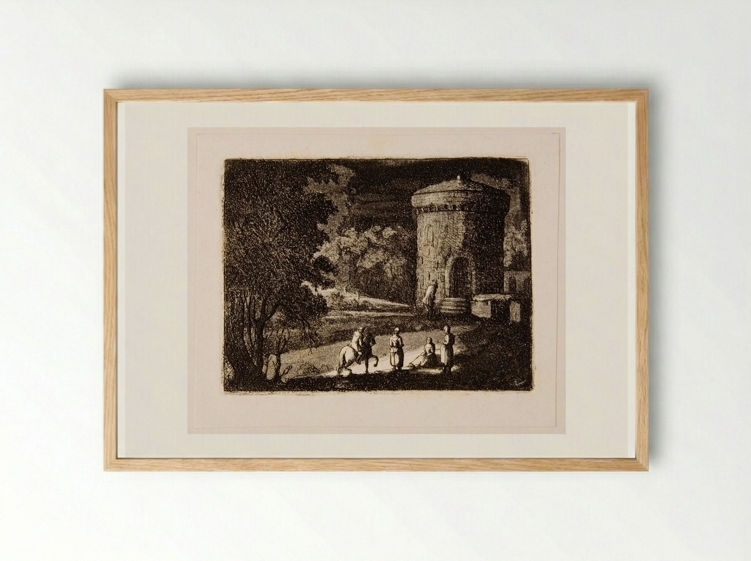 Round Tower - David Deuchar - Framed Print Wood