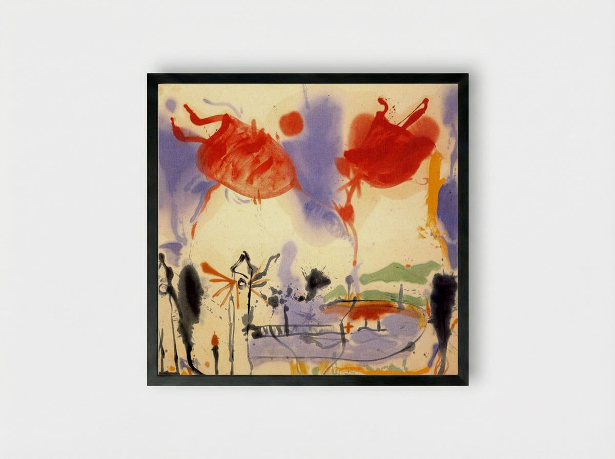 Round Trip - Helen Frankenthaler - Framed Print Black