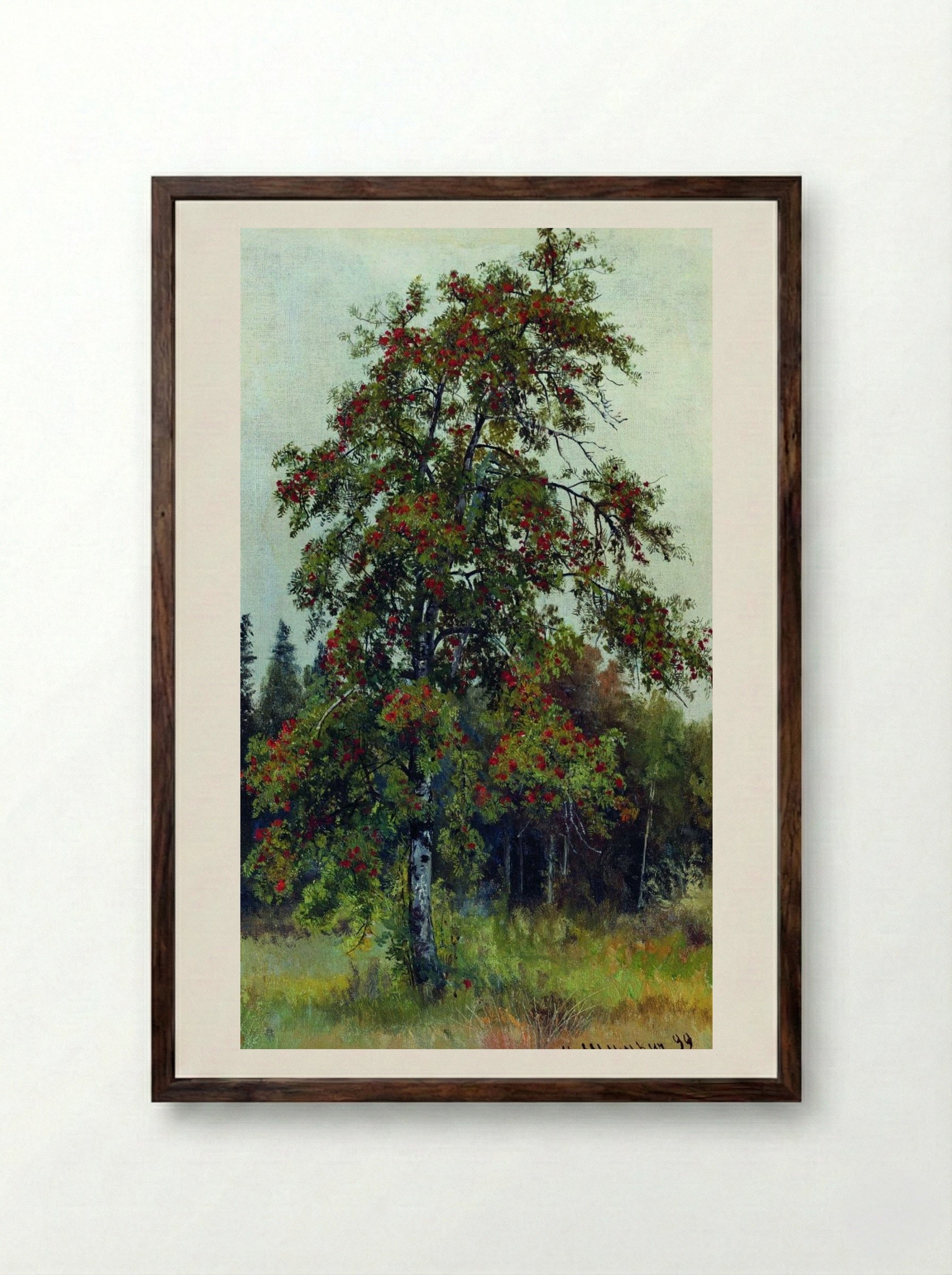 Rowan - Ivan Shishkin - Framed Print Dark Wood
