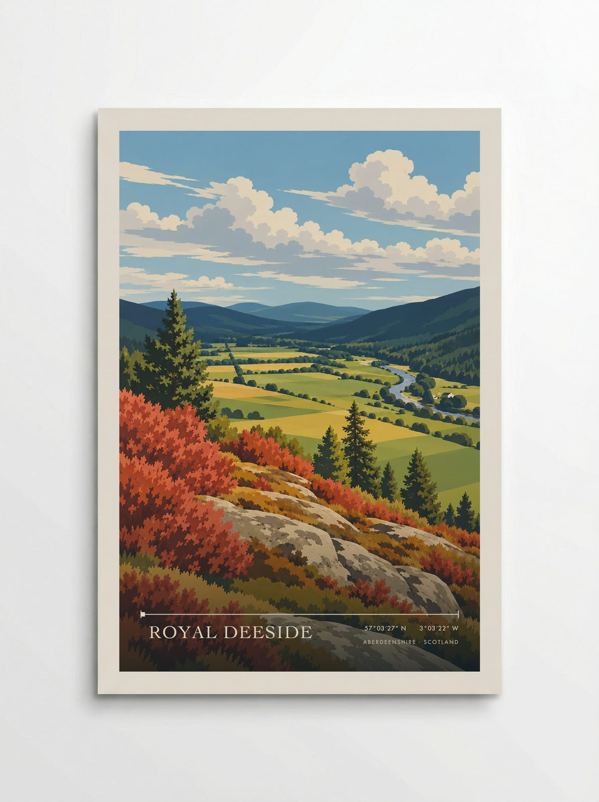 Royal Deeside, Aberdeenshire | Travel Poster - Poster