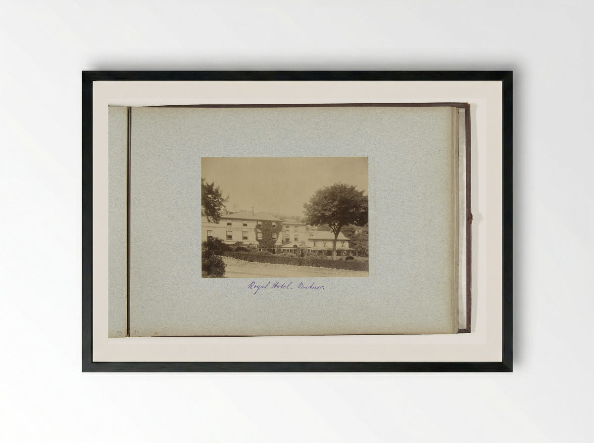 Royal Hotel in Ventnor - Henry Pauw van Wieldrecht - Framed Print Black