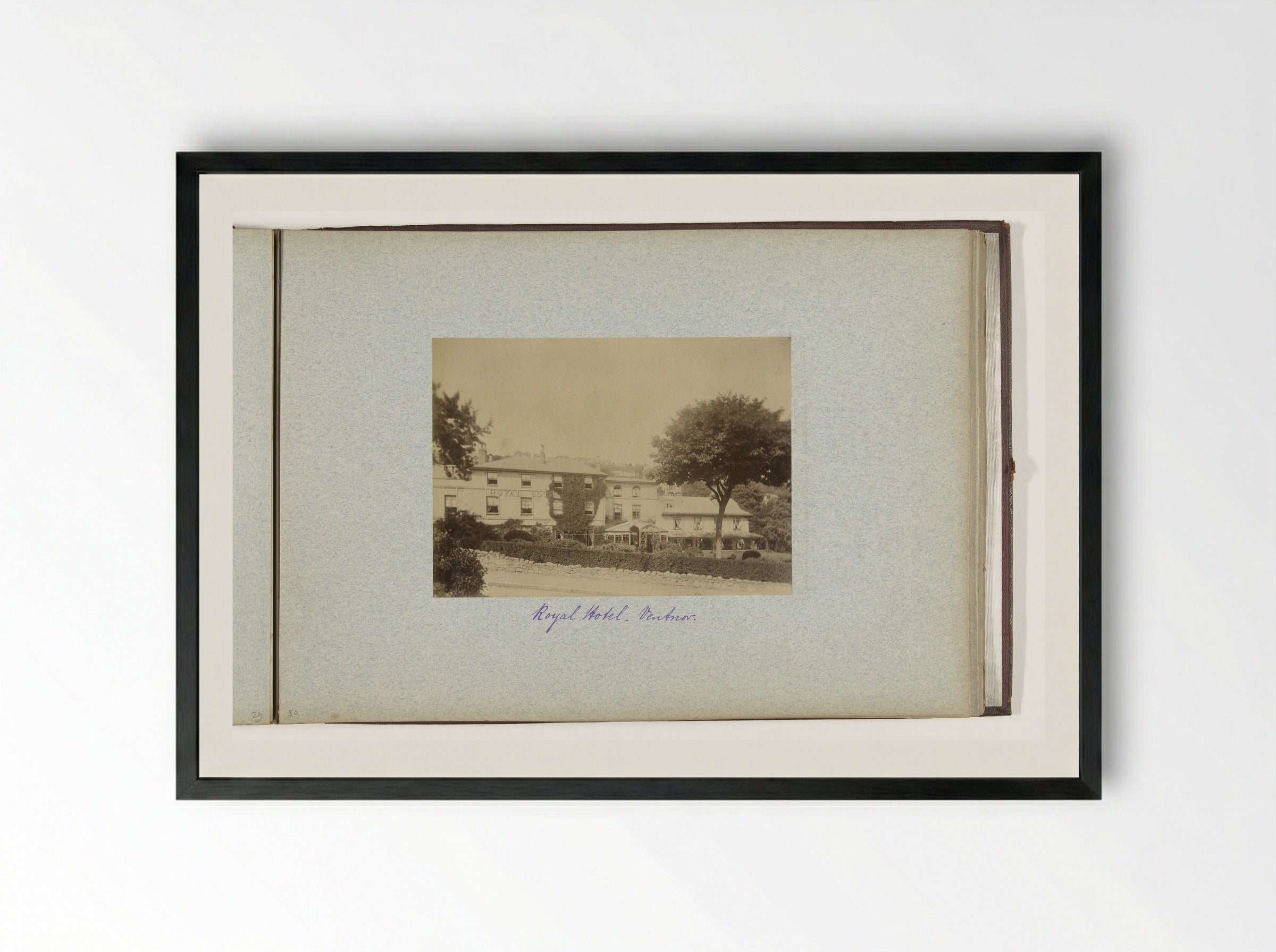 Royal Hotel in Ventnor - Henry Pauw van Wieldrecht - Framed Print Black