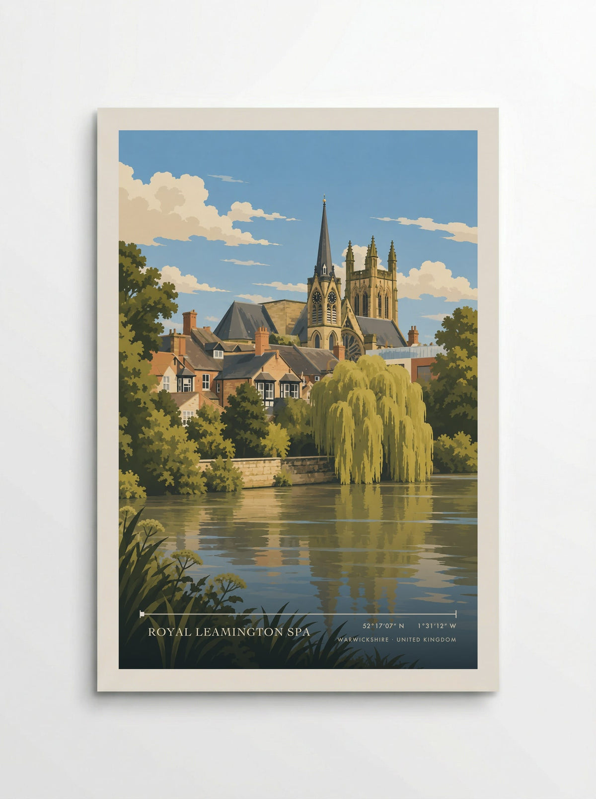 Royal Leamington Spa, Warwickshire | Travel Poster - Poster