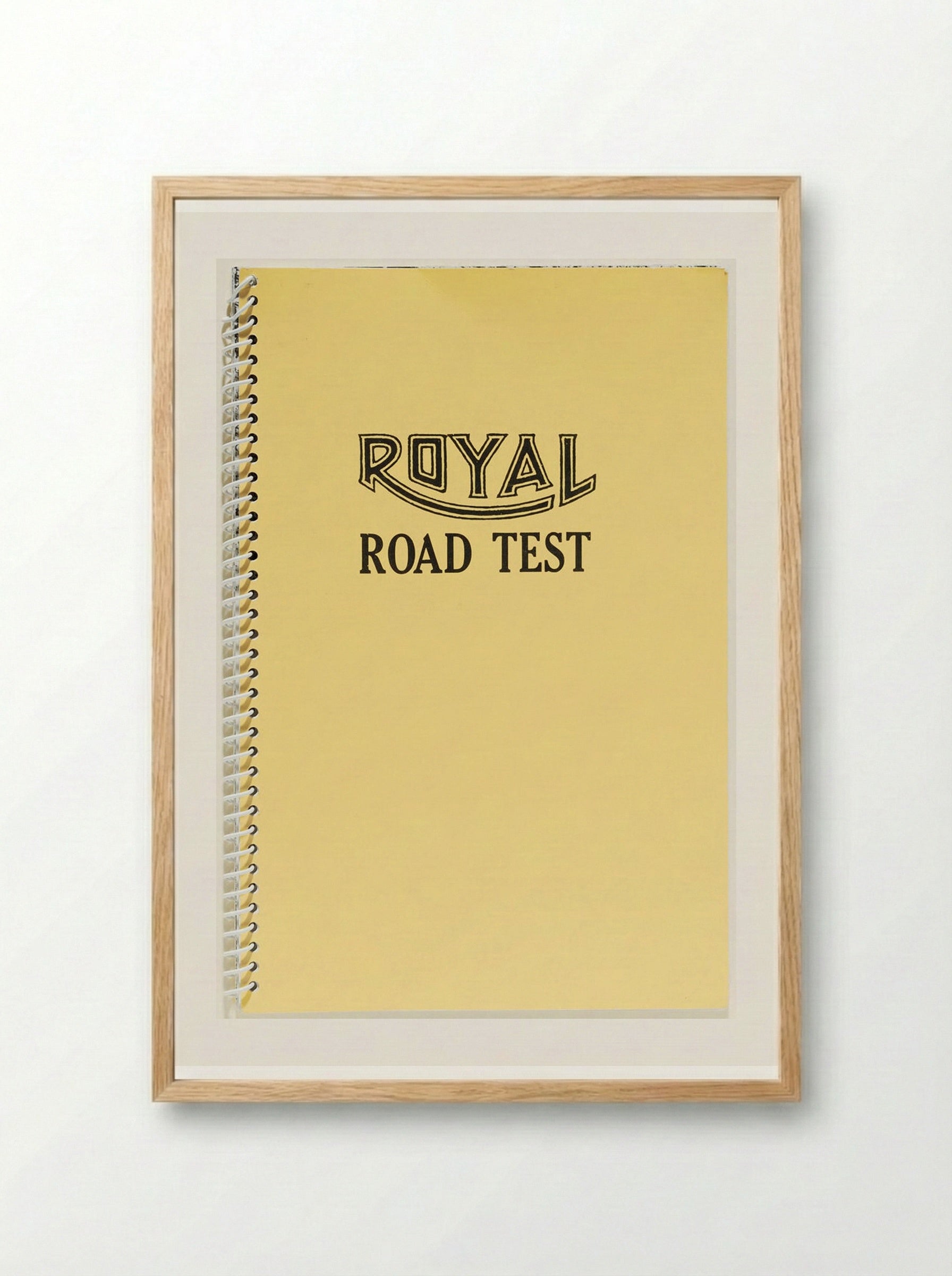 Royal Road Test - Edward Ruscha - Framed Print Wood