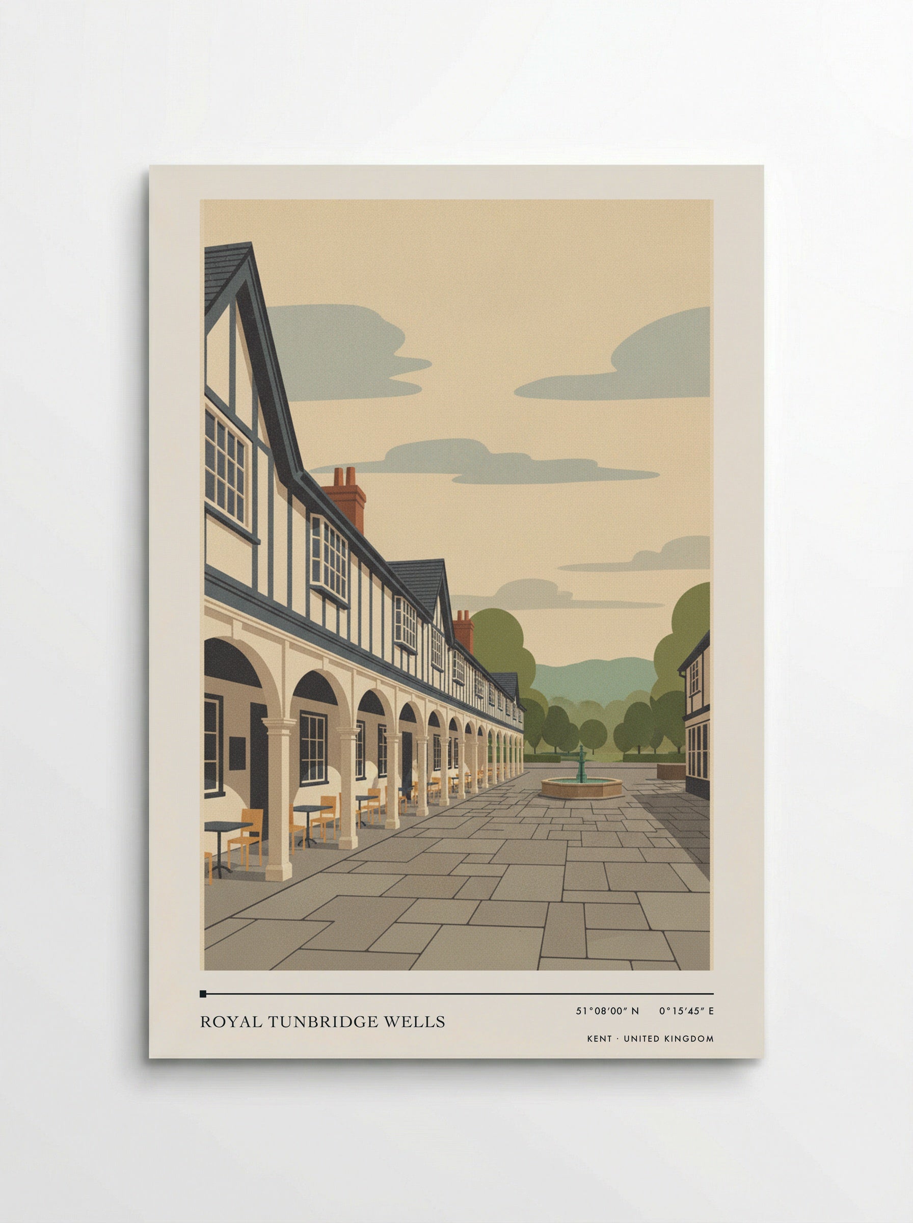 Royal Tunbridge Wells Kent United Kingdom Travel Poster - Poster