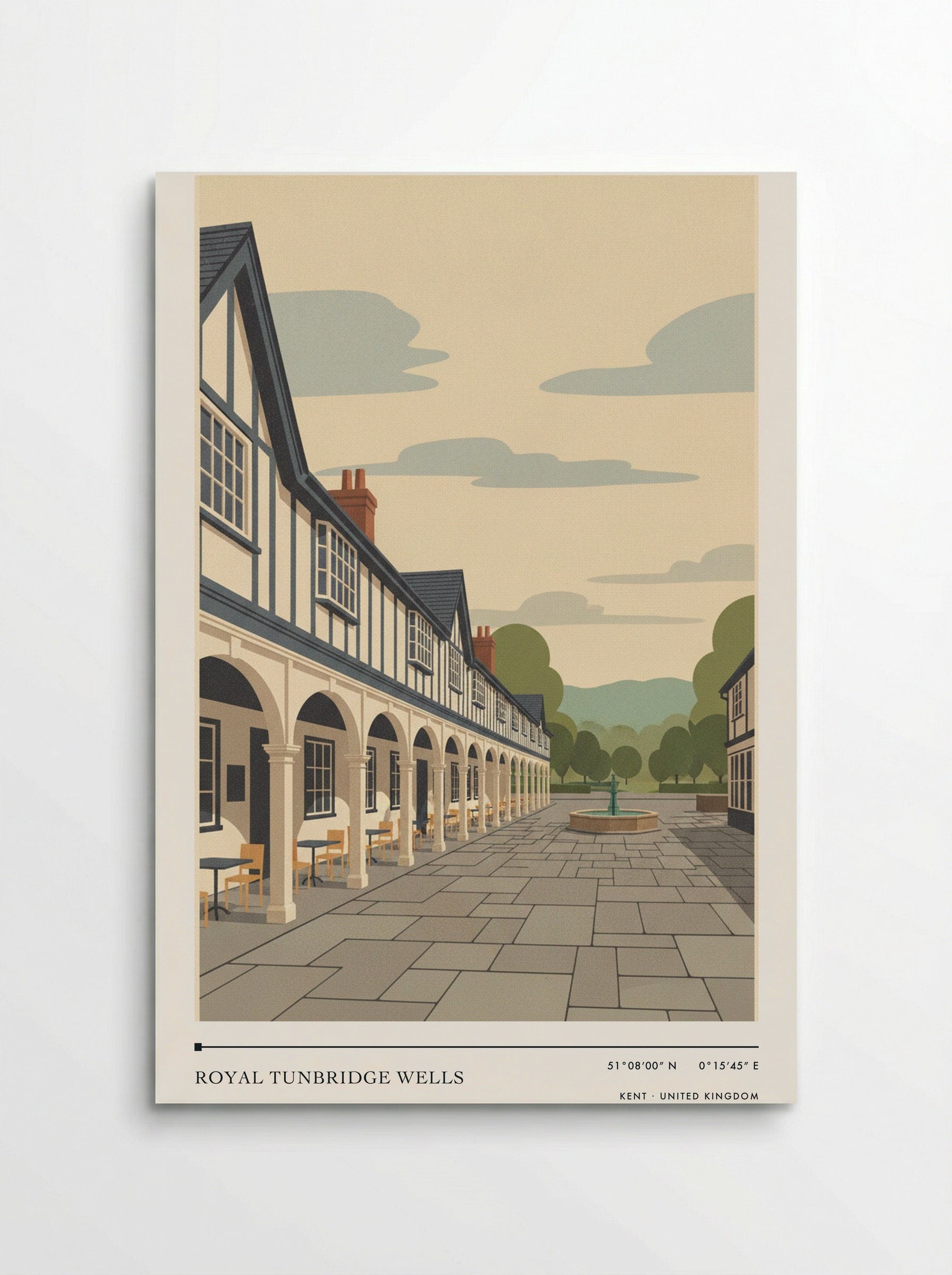 Royal Tunbridge Wells Kent United Kingdom Travel Poster - Poster