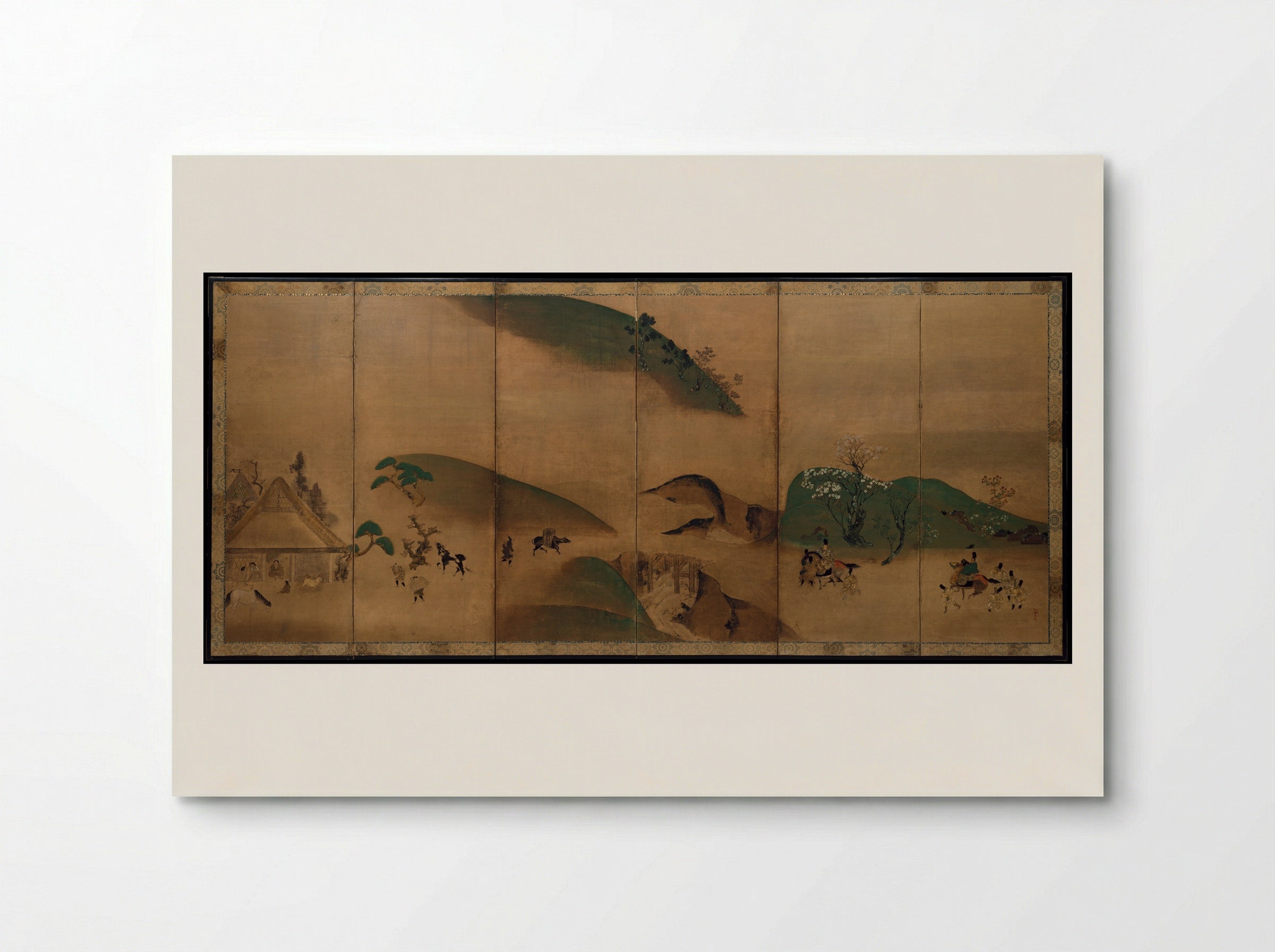 Royal Visit to Ōhara, from The Tale of the Heike - Tawaraya Sōtatsu - Poster