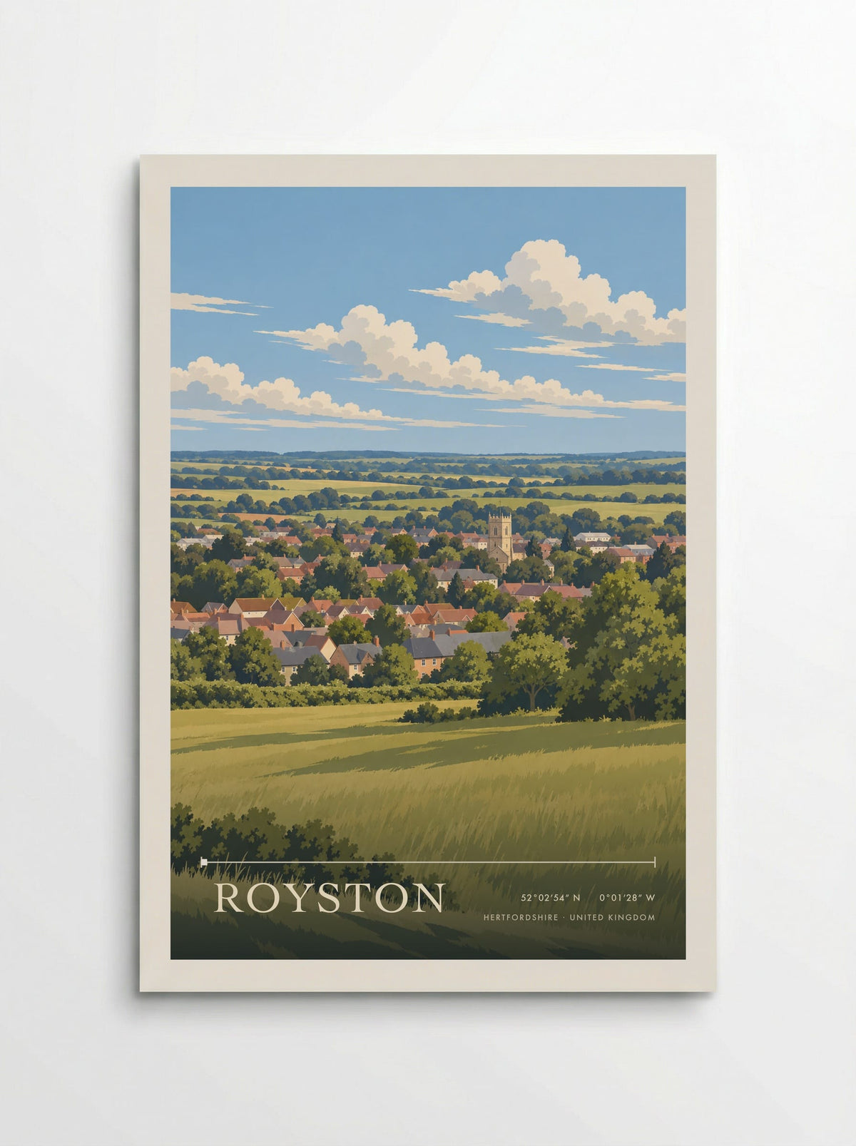 Royston, Hertfordshire | Travel Poster - Poster