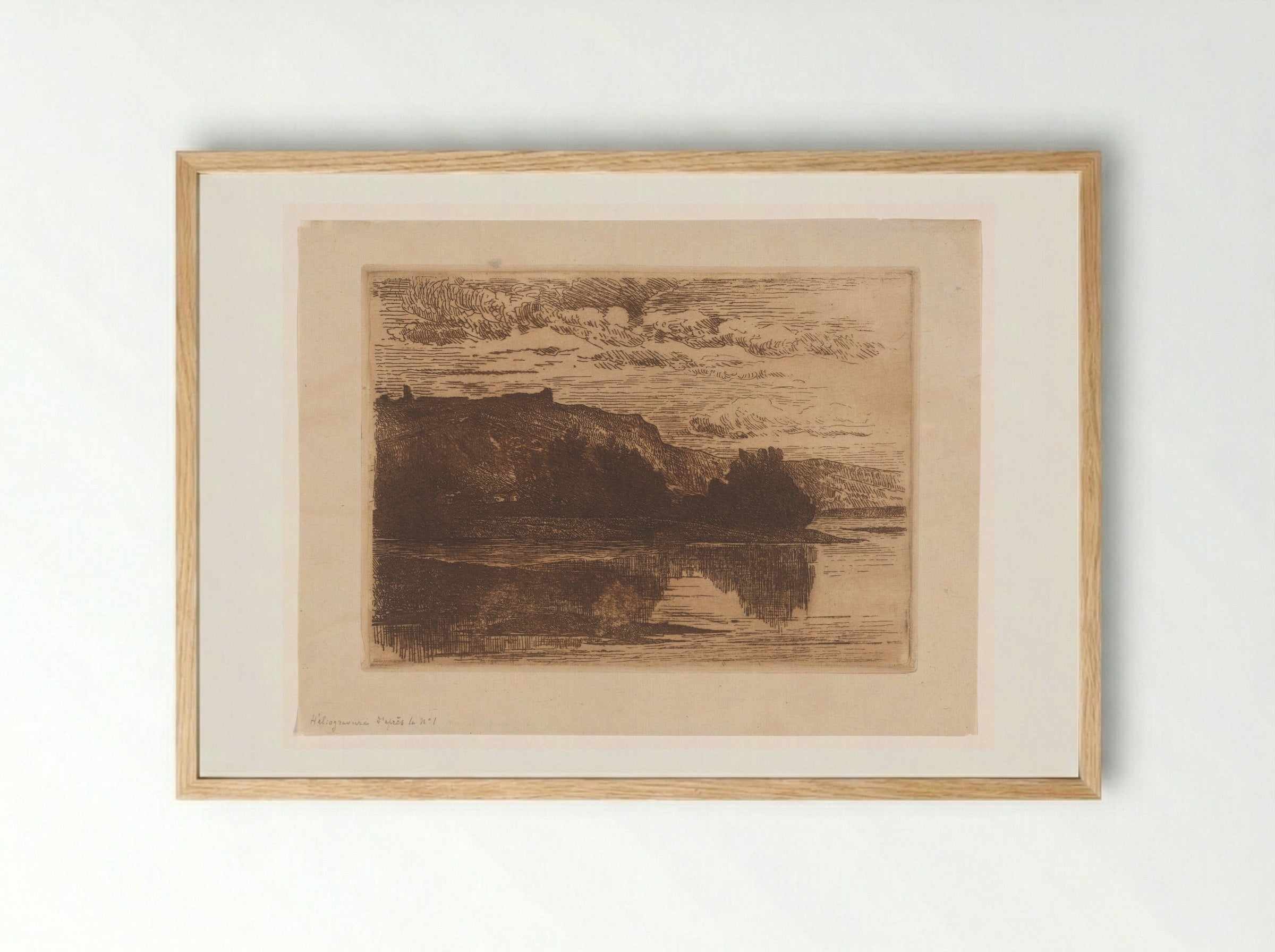 Ruïnes van kasteel Poilvache - Carel Nicolaas Storm van 's-Gravesande - Framed Print Wood