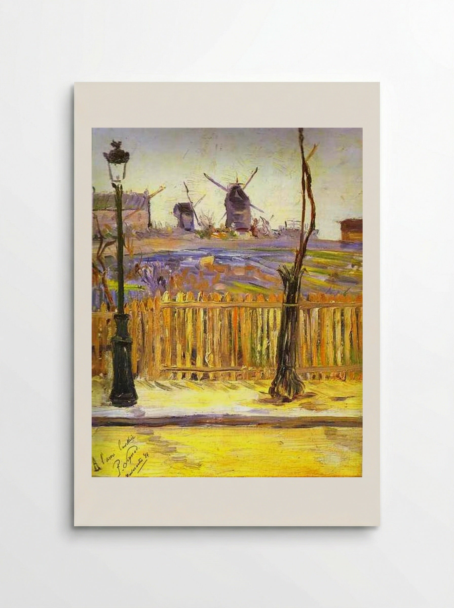 Rue Caulaincourt, Mills on Montmartre - Paul Signac - Poster