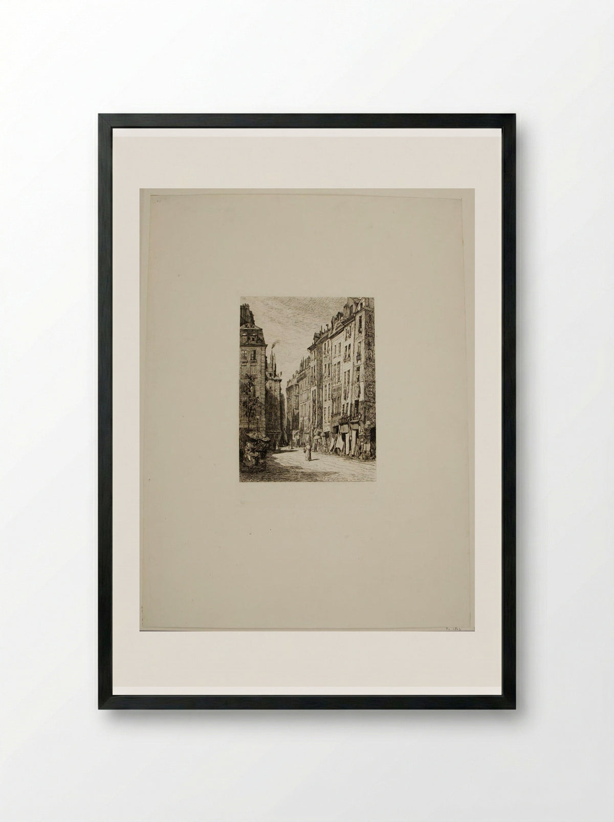Rue de la Tonnellerie - Maxime Lalanne - Framed Print Black