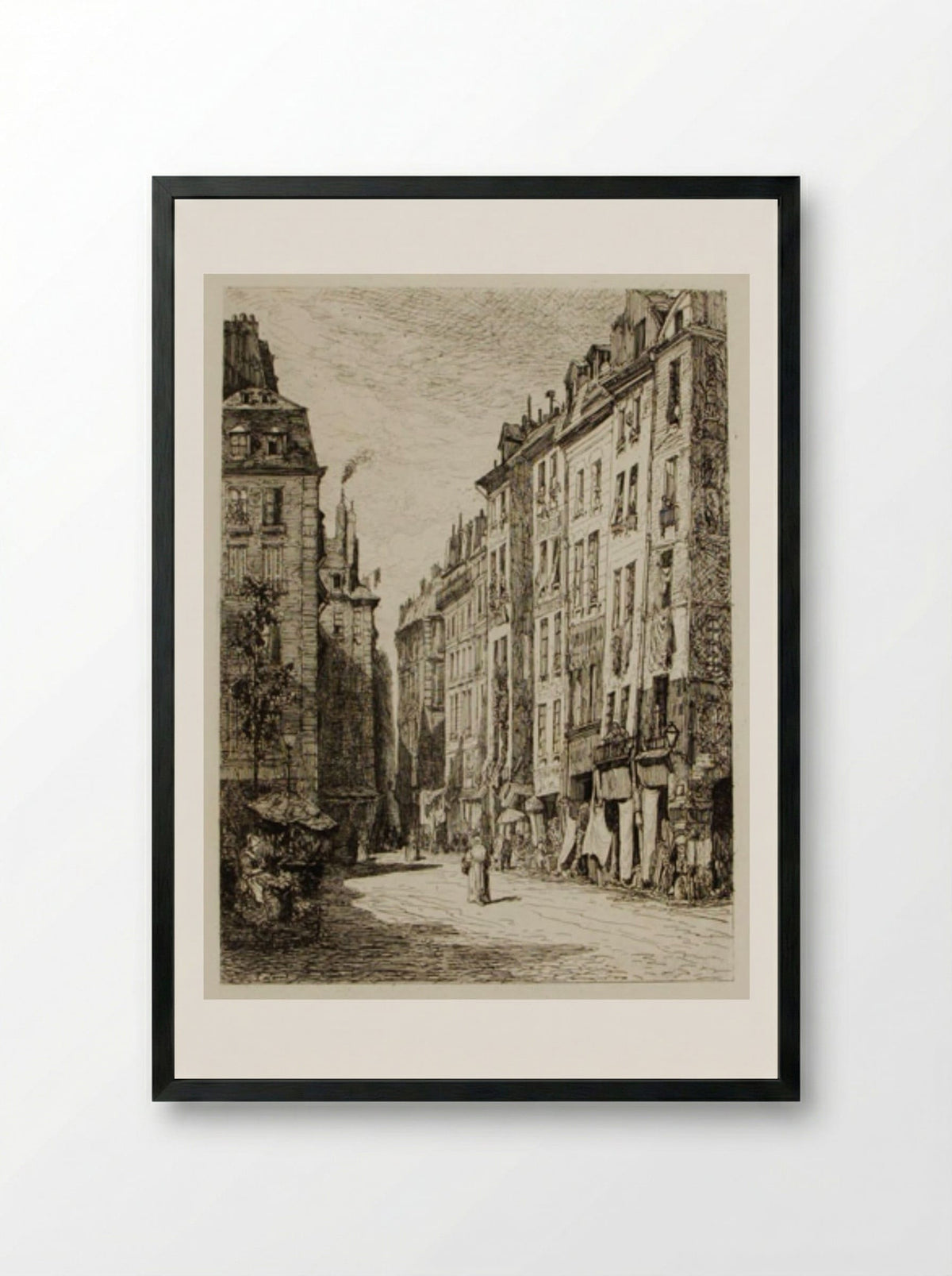 Rue de la Tonnellerie - Maxime Lalanne - Framed Print Black