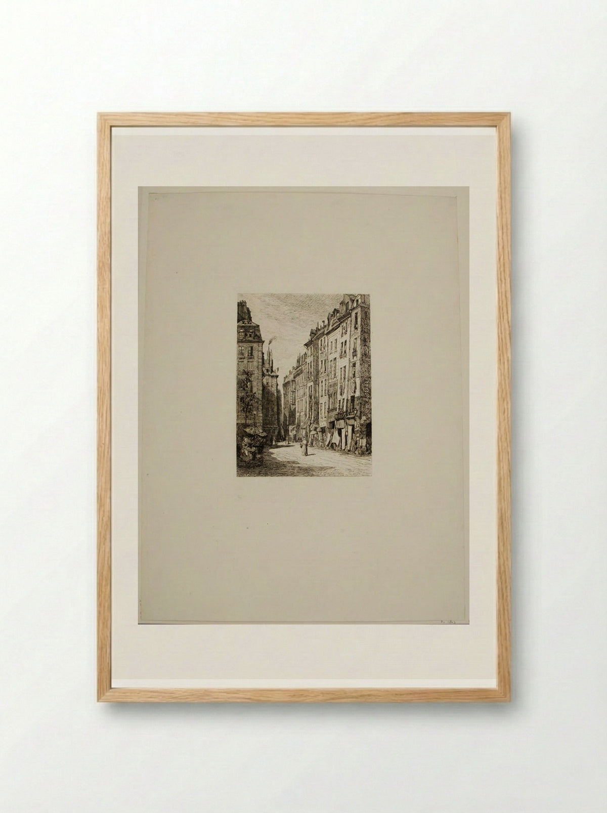 Rue de la Tonnellerie - Maxime Lalanne - Framed Print Wood