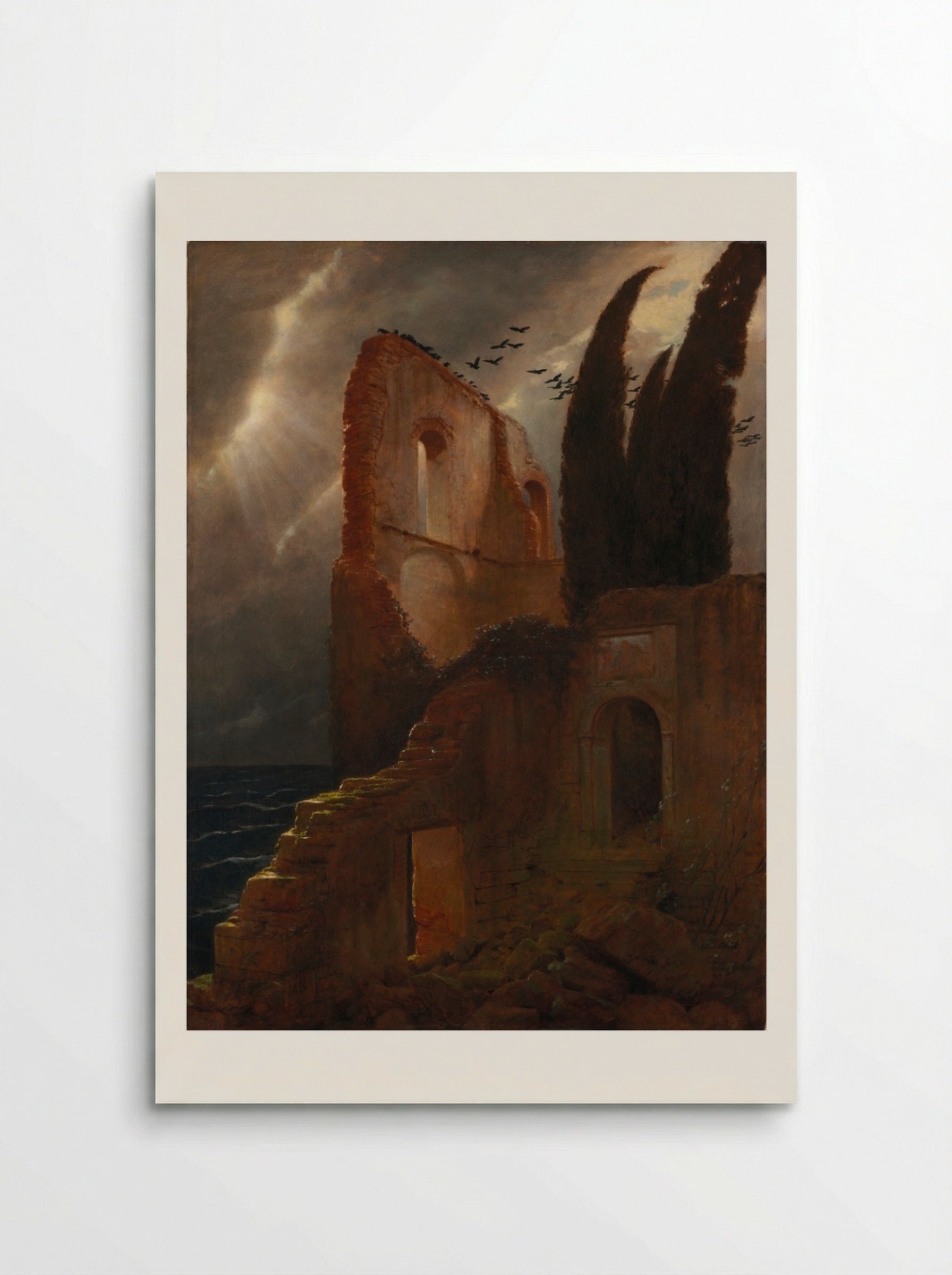 Ruin by the Sea - Arnold Böcklin - Poster