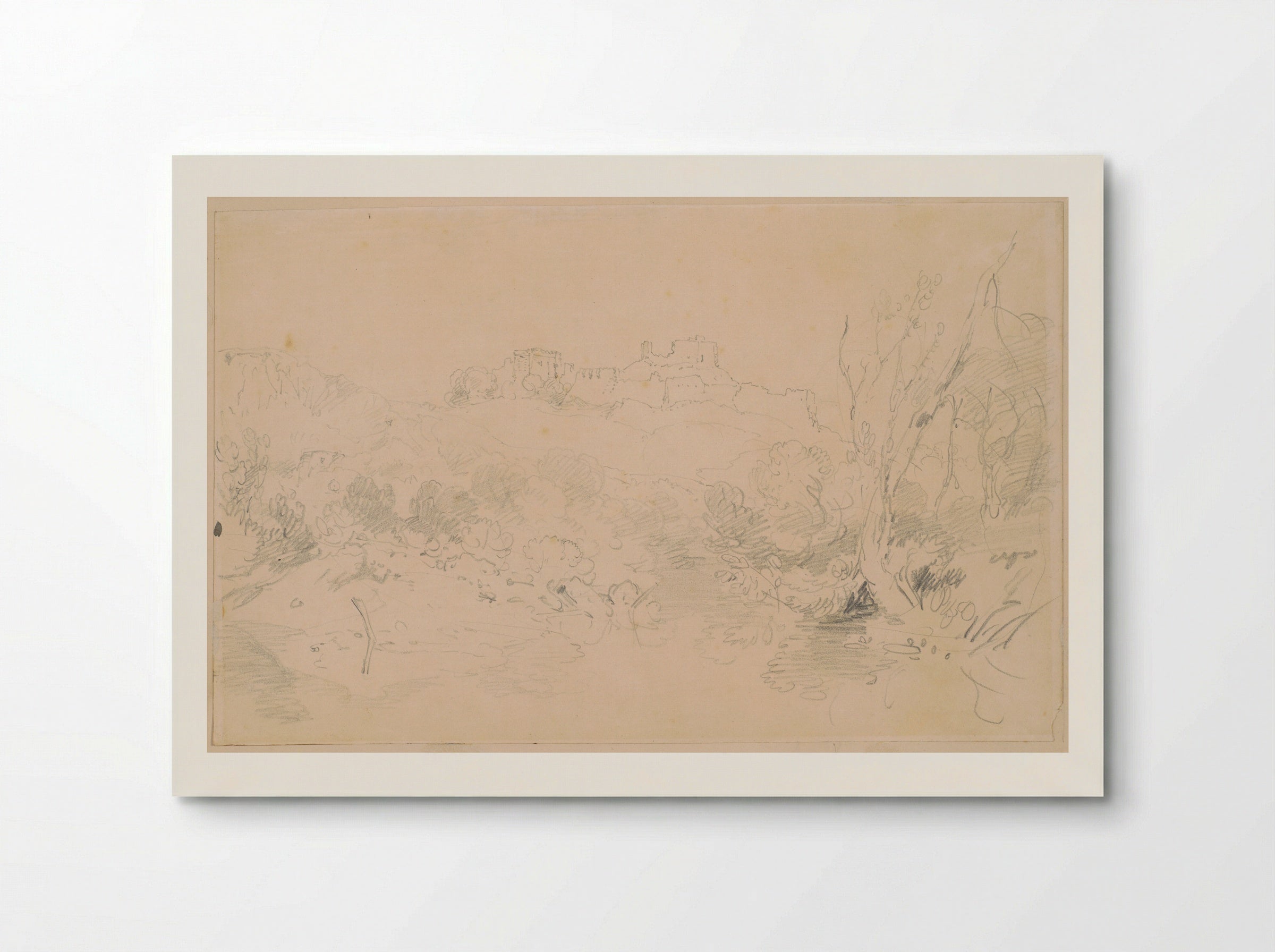 Ruined Castle on a Hill - Joseph Mallord William Turner - Poster