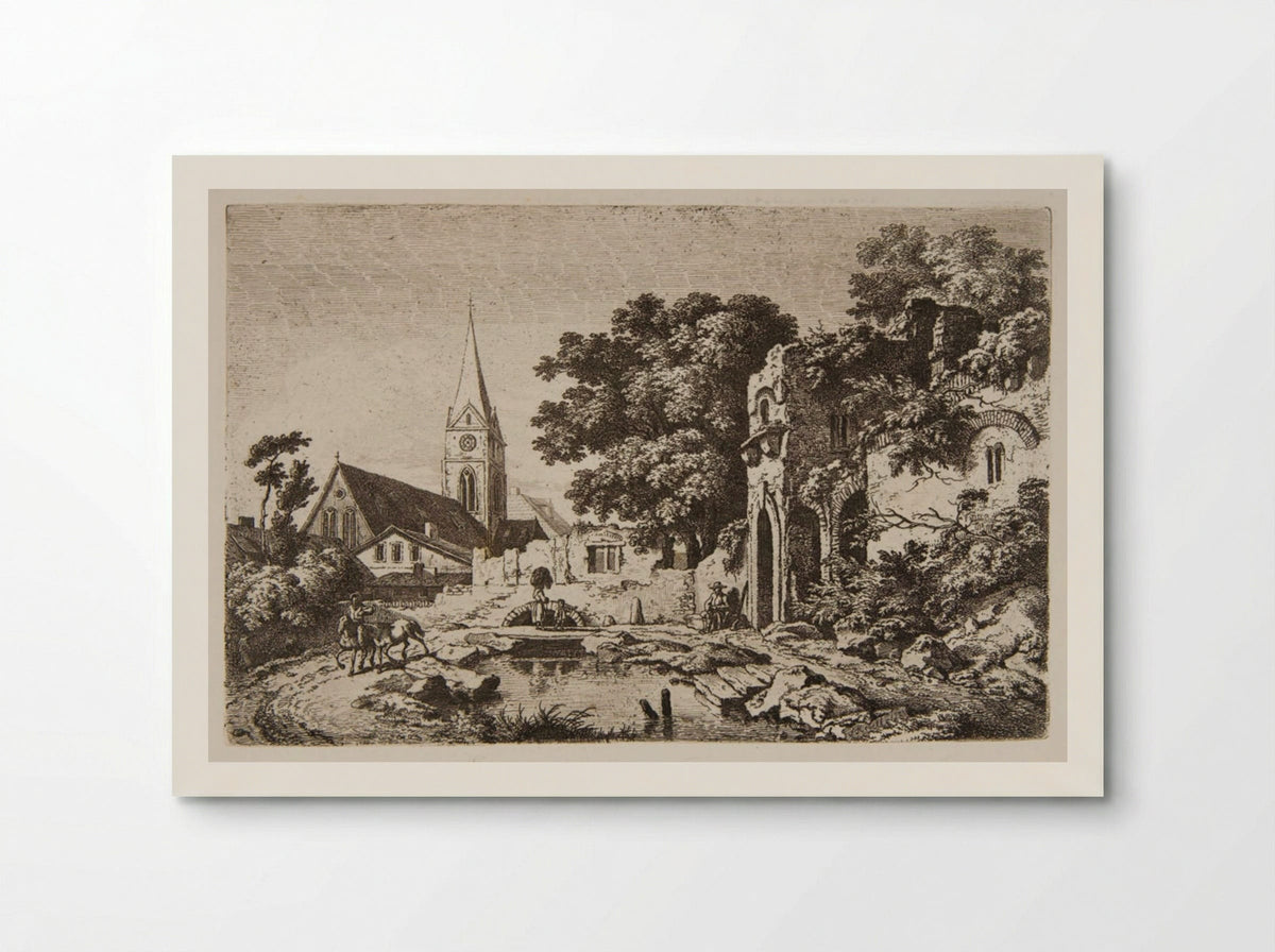 Ruined Walls of an Old Town - Ferdinand Kobell - Poster