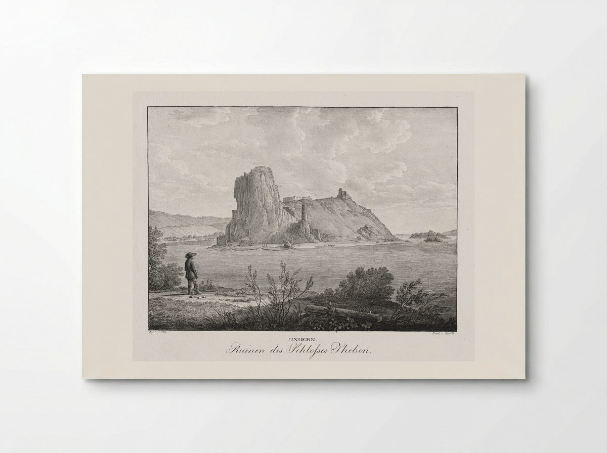 Ruinen des Schlosses Theben - Jakob Alt - Poster