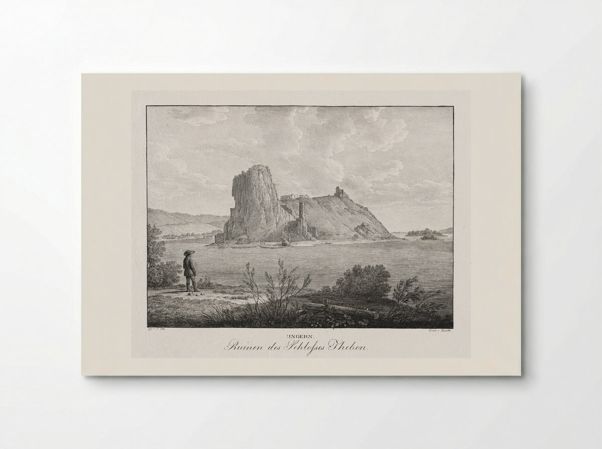 Ruinen des Schlosses Theben - Jakob Alt - Poster
