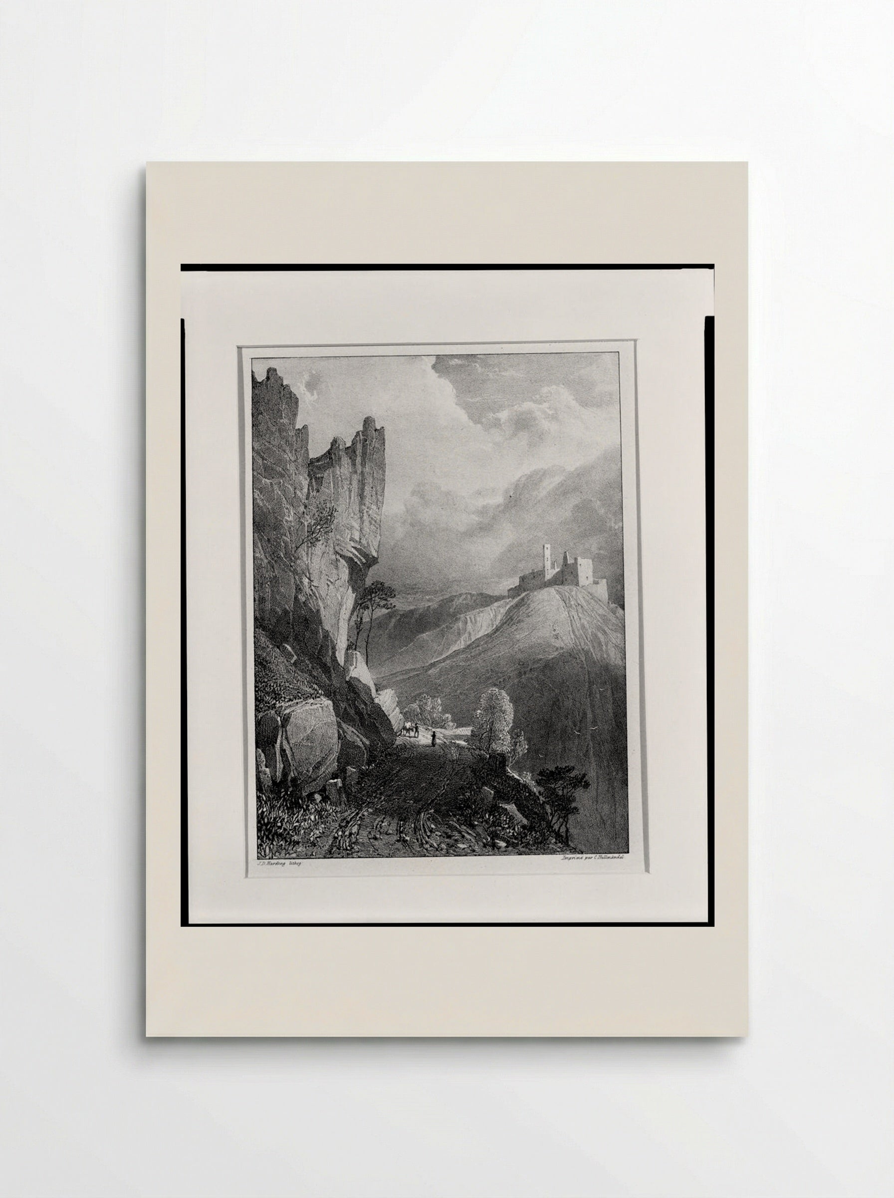 Ruines du château de Tout Saint - James Duffield Harding - Poster