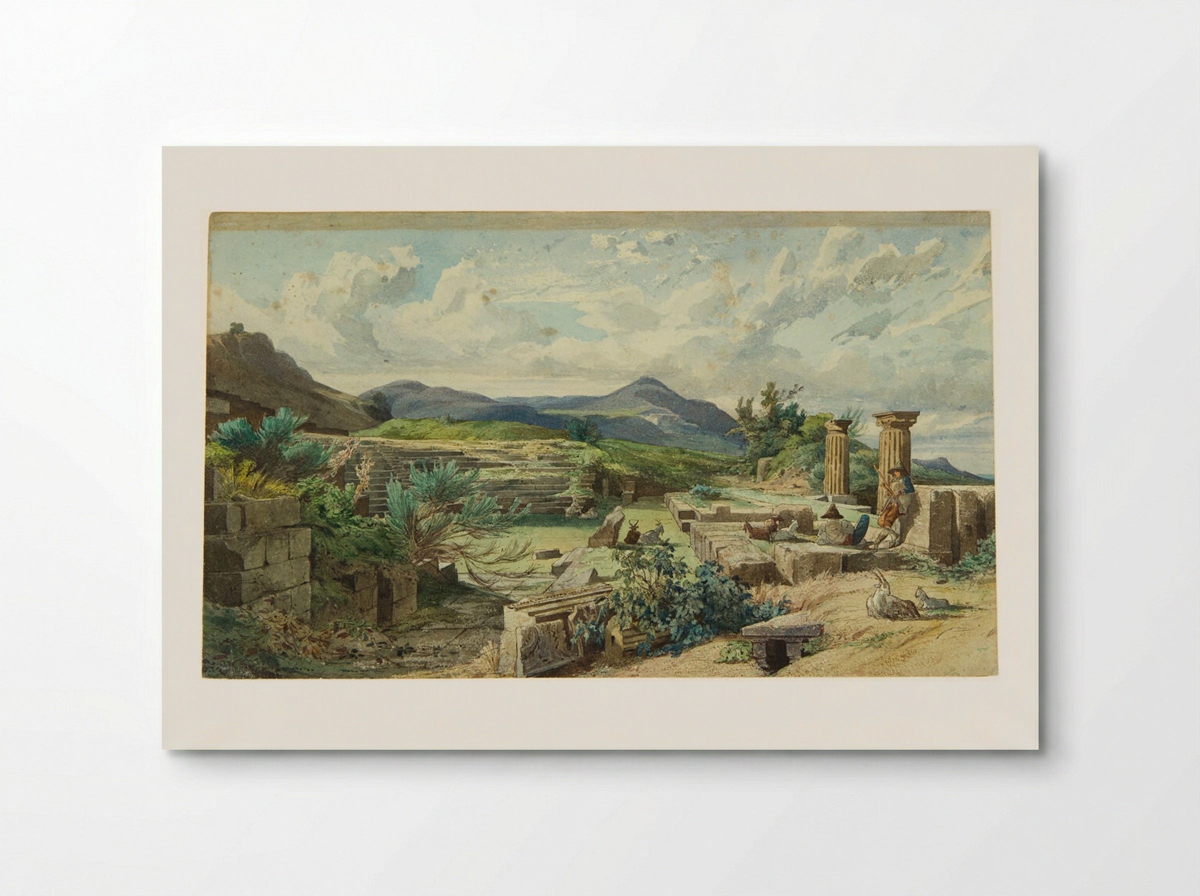 Ruins at Tivoli - François-Louis Français - Poster