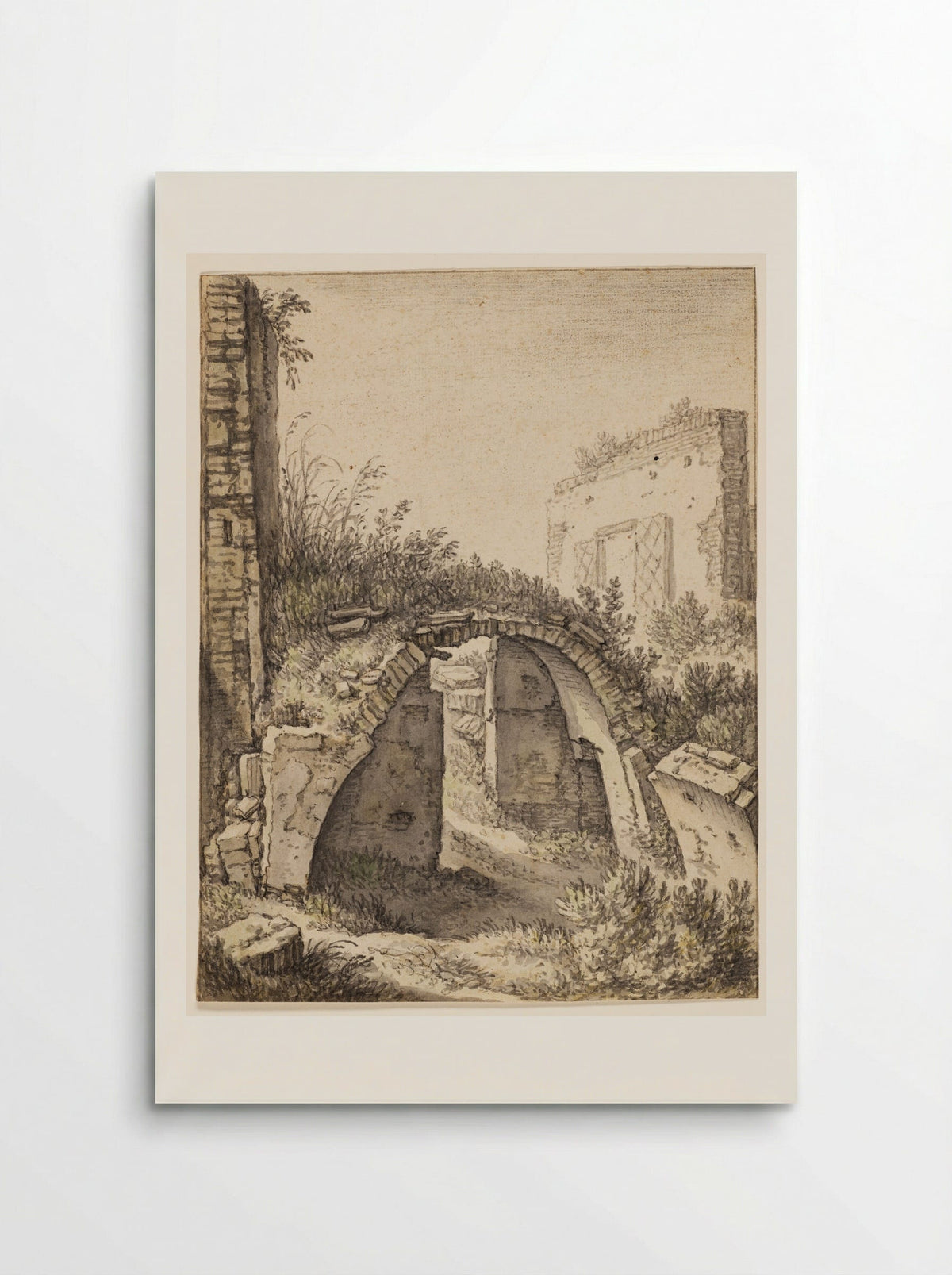 Ruins in Utrecht by the Saint Jobsgasthuis - Herman Saftleven - Poster