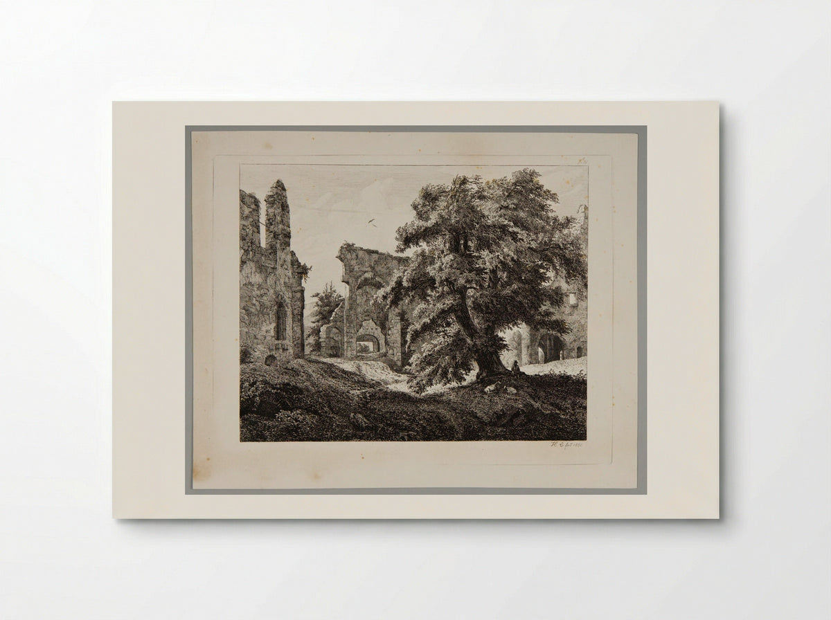 Ruins of Schloss Hartenstein - Johann Hermann Carmiencke - Poster