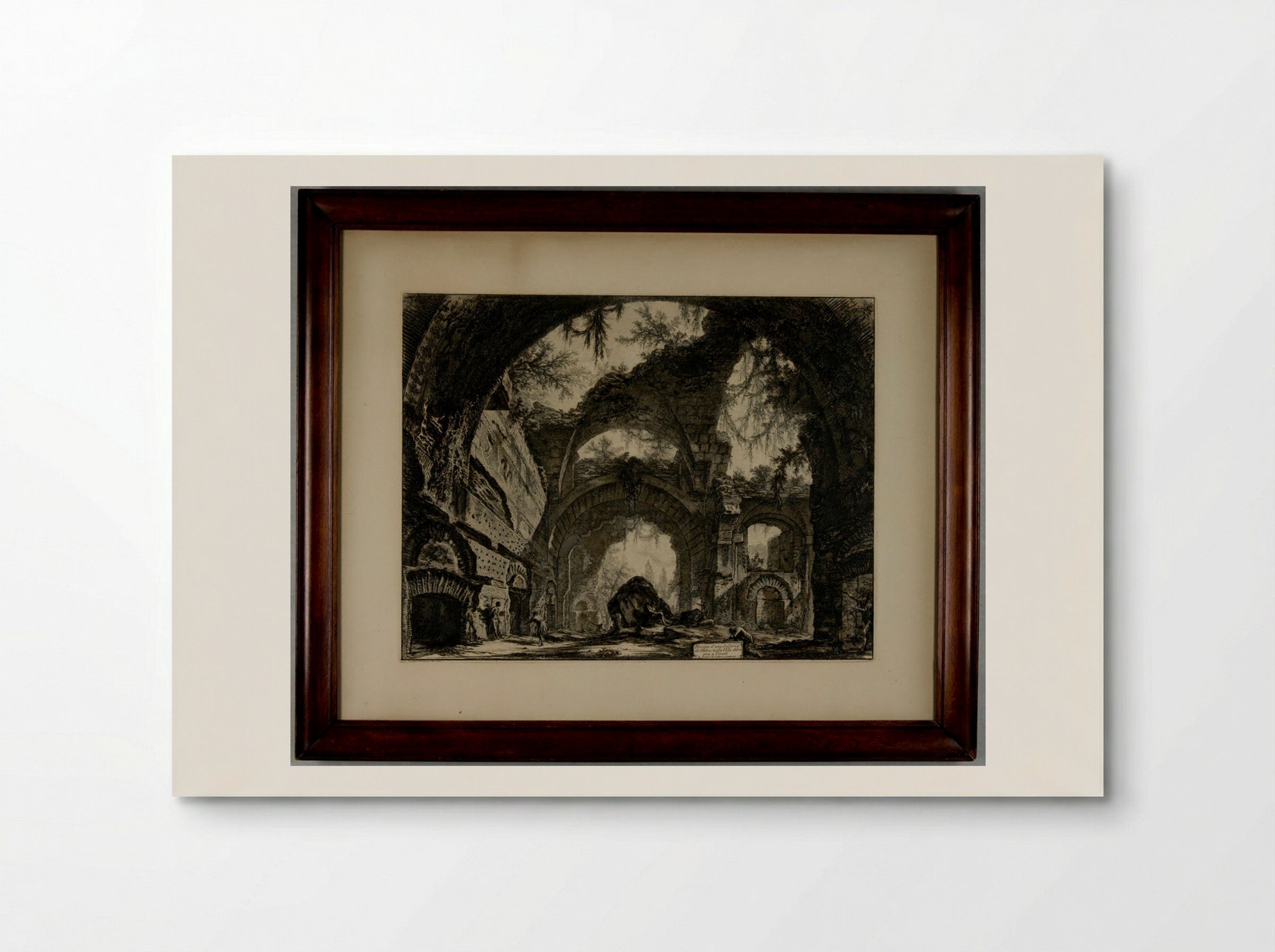 Ruins of a Sculpture Gallery at Hadrian's Villa, Tivoli [Large Baths] - Giovanni Battista Piranesi - Poster
