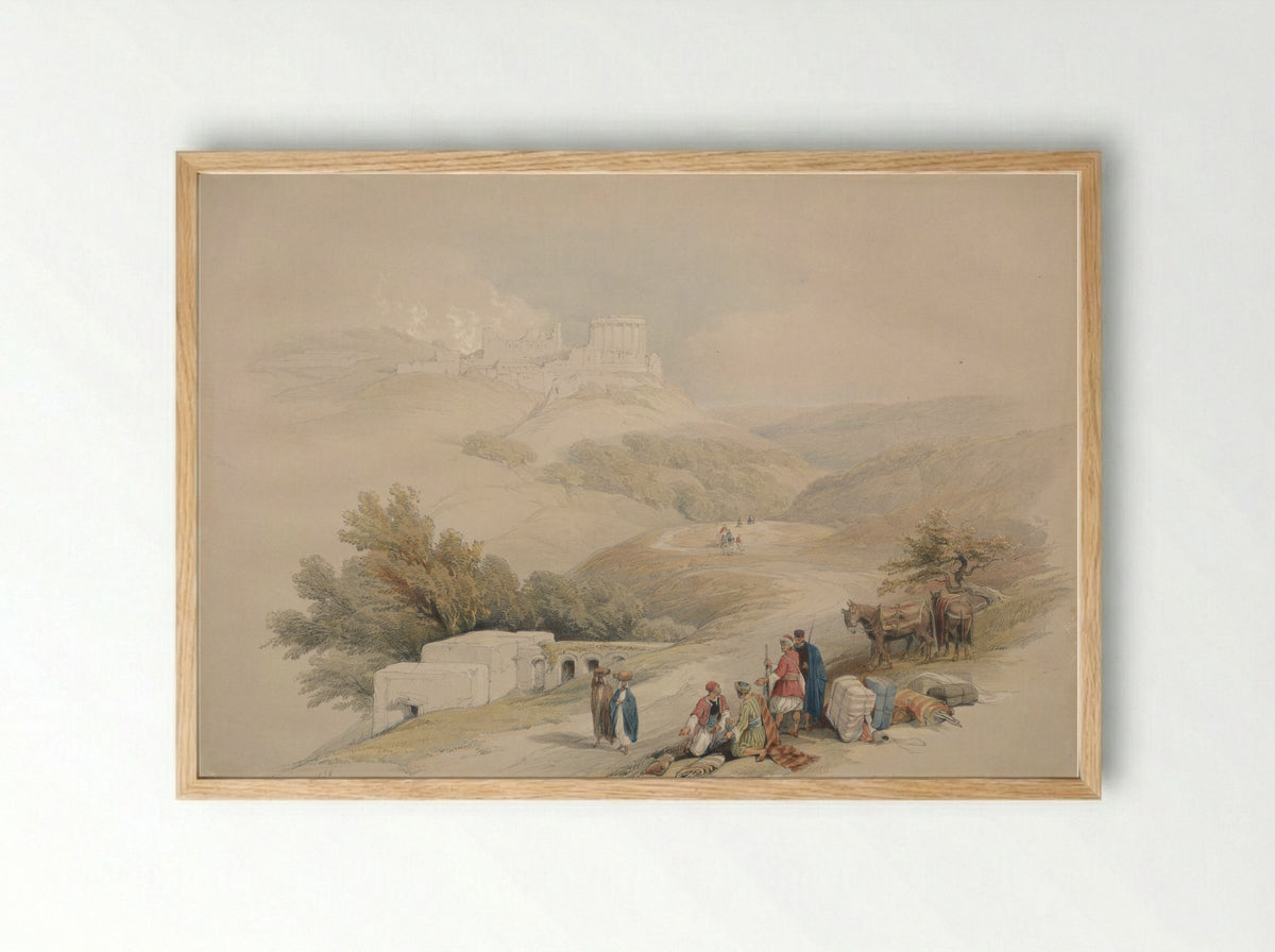 Ruins of the Church of St. John, Sabaste - David Roberts - Framed Print Wood