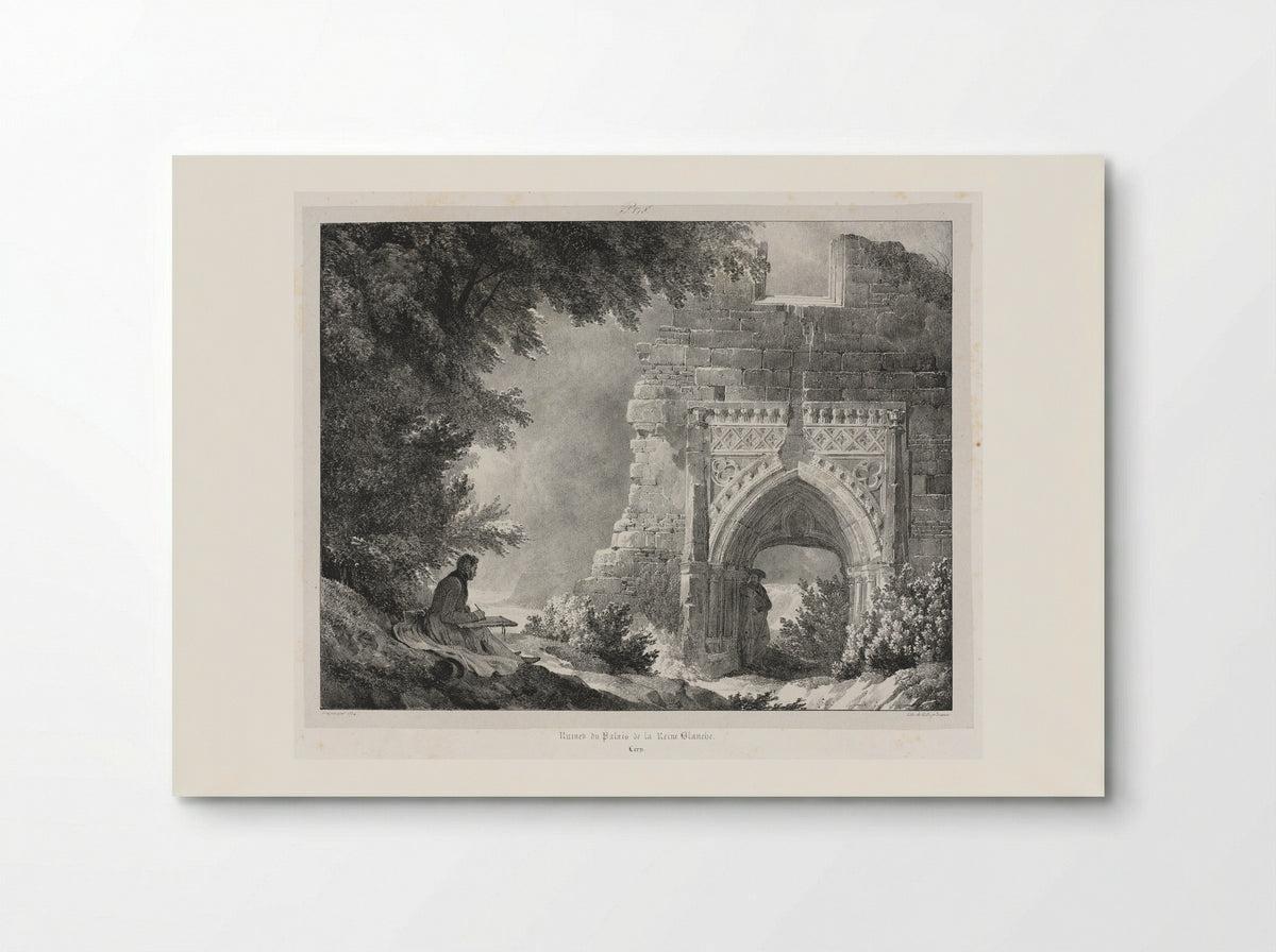 Ruins of the Palace of the White Queen - Alexandre-Evariste Fragonard - Poster