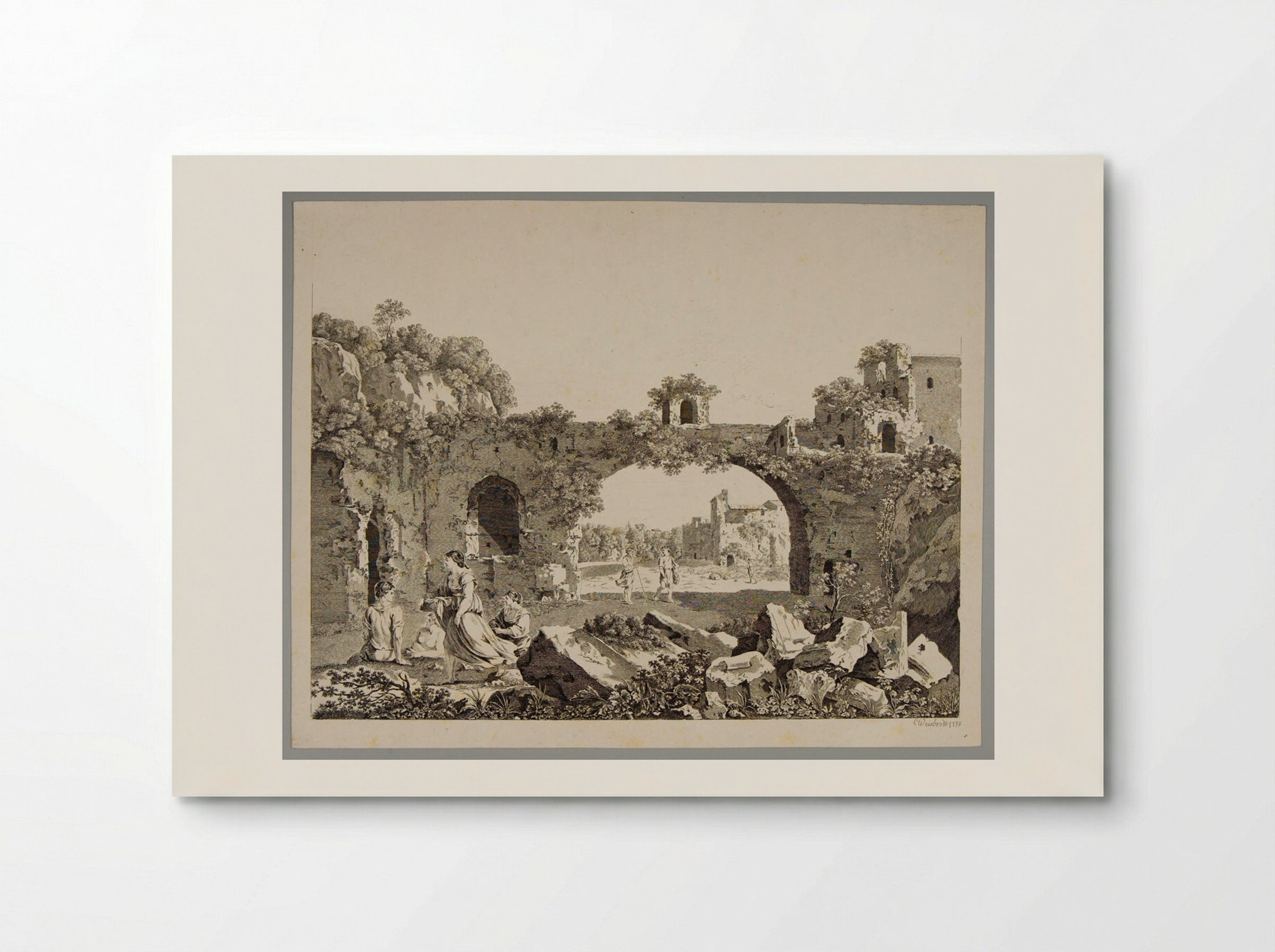 Ruins - Carl Wilhelm Weisbrod - Poster
