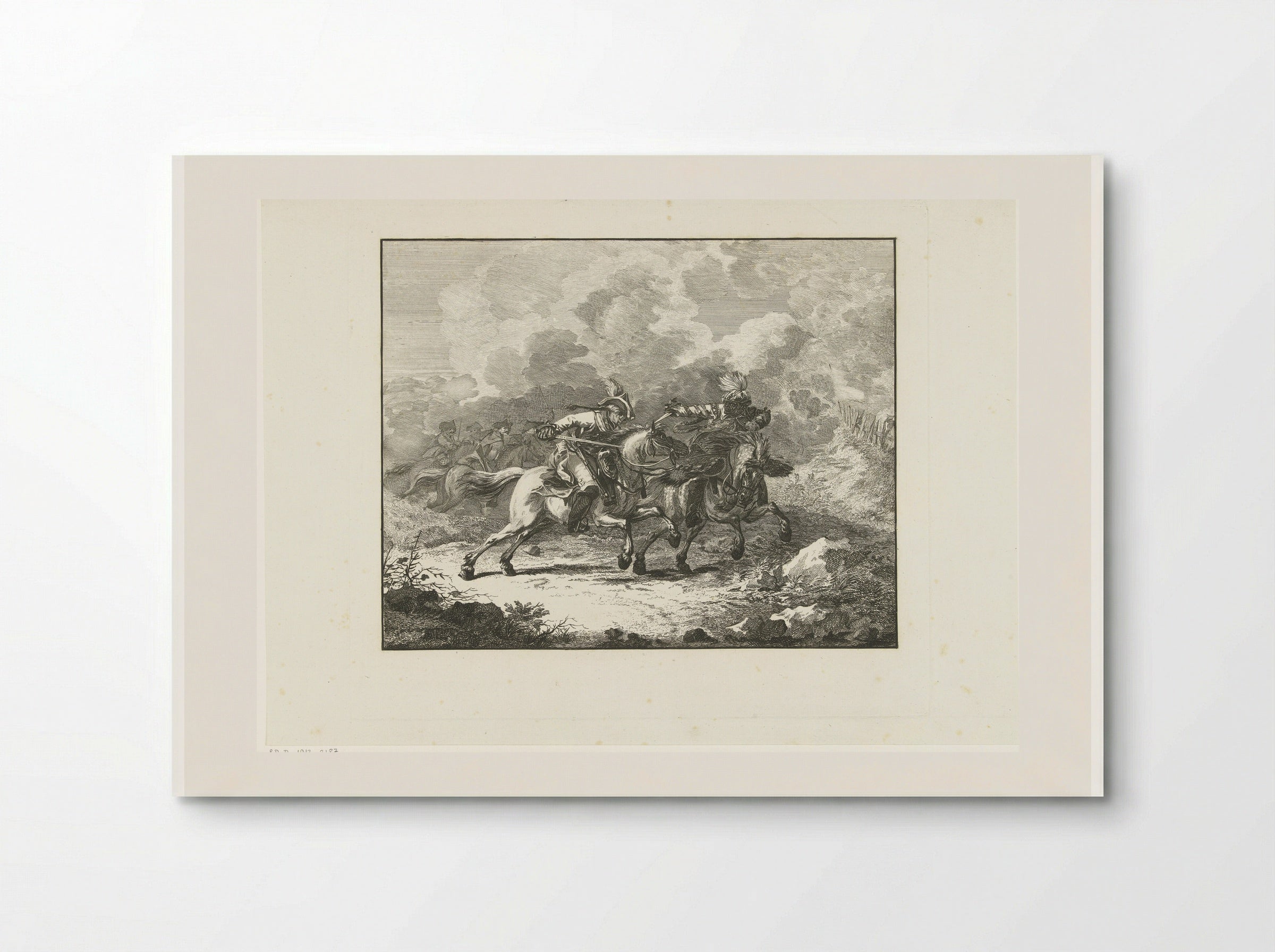 Ruitergevecht (Cavalry Skirmish) - Joannes Bemme - Poster