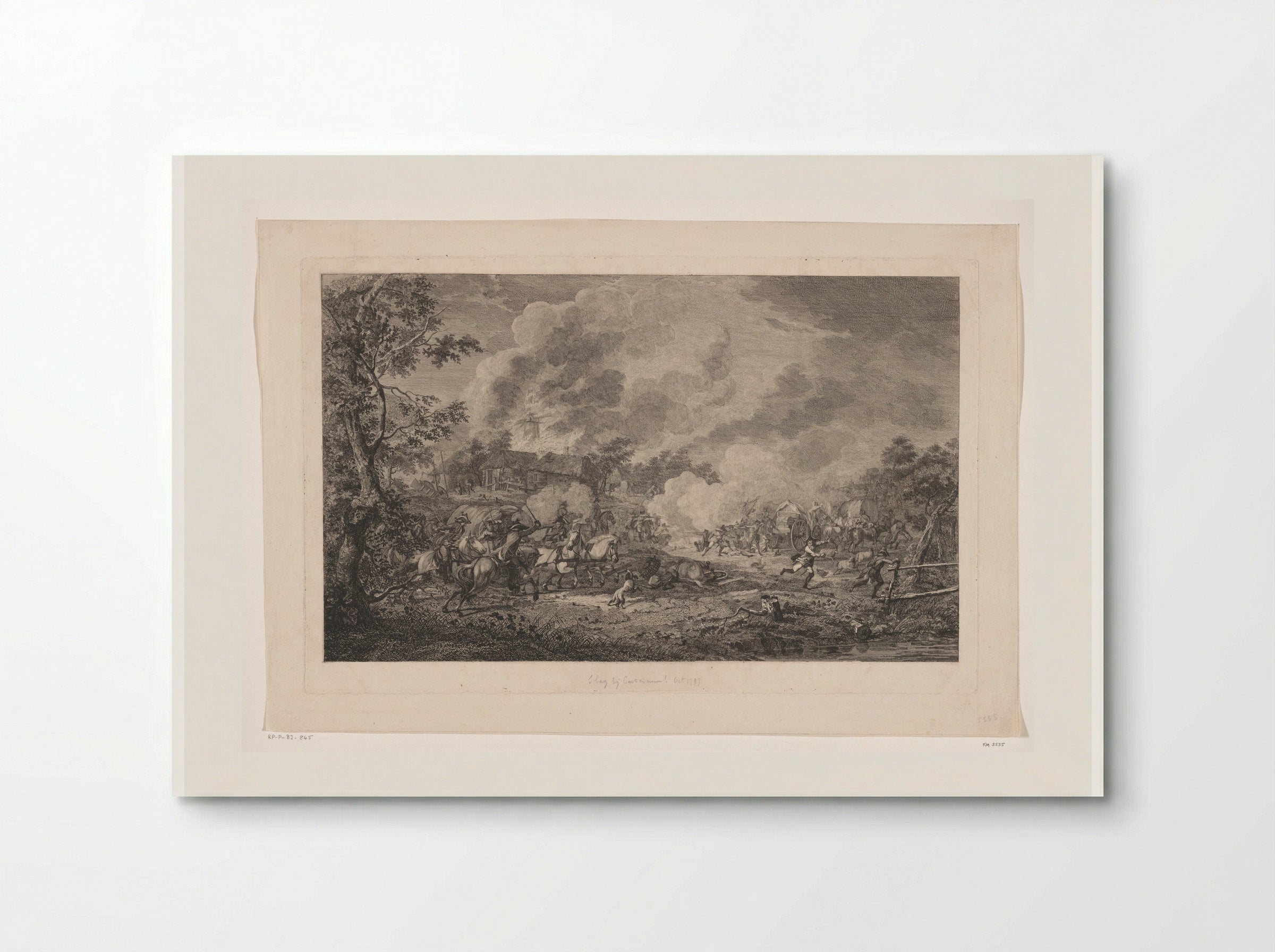 Ruitergevecht, de slag bij Castricum - Joannes Bemme - Poster