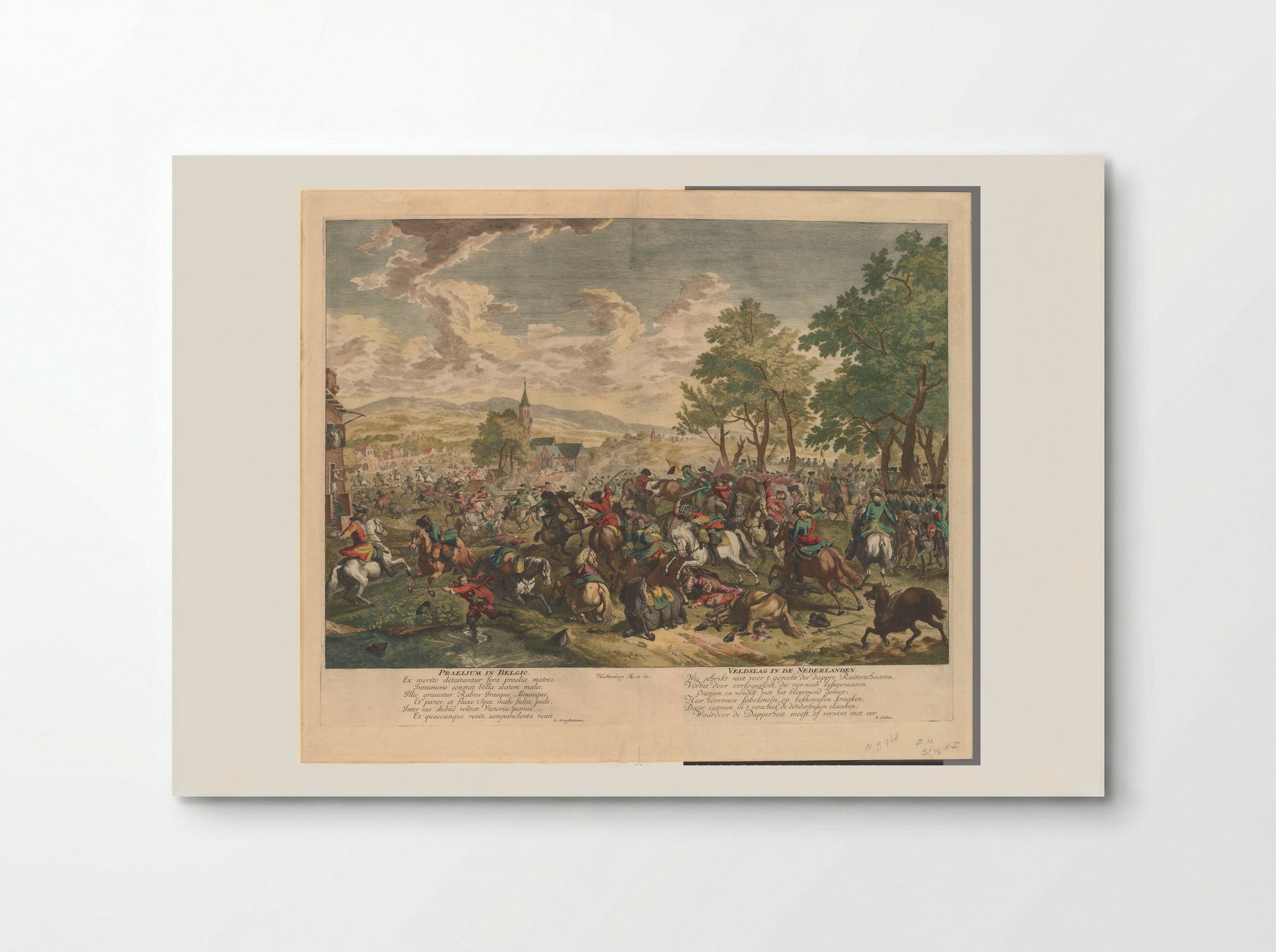 Ruitergevecht - Jan van Huchtenburg - Poster
