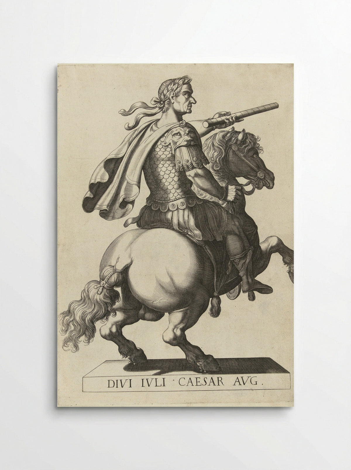 Ruiterportret van keizer Julius Caesar - Laurens Eillarts - Poster