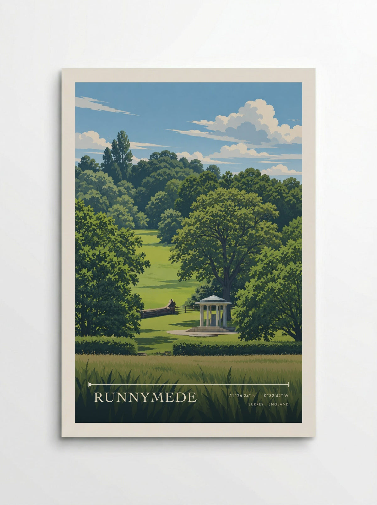 Runnymede, Surrey | Travel Poster - Poster