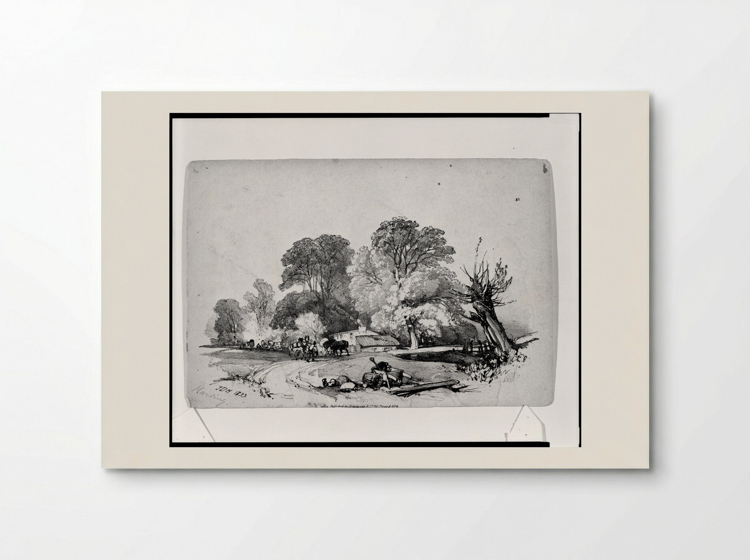 Rural Scene with Horses and Cart - James Duffield Harding - Poster