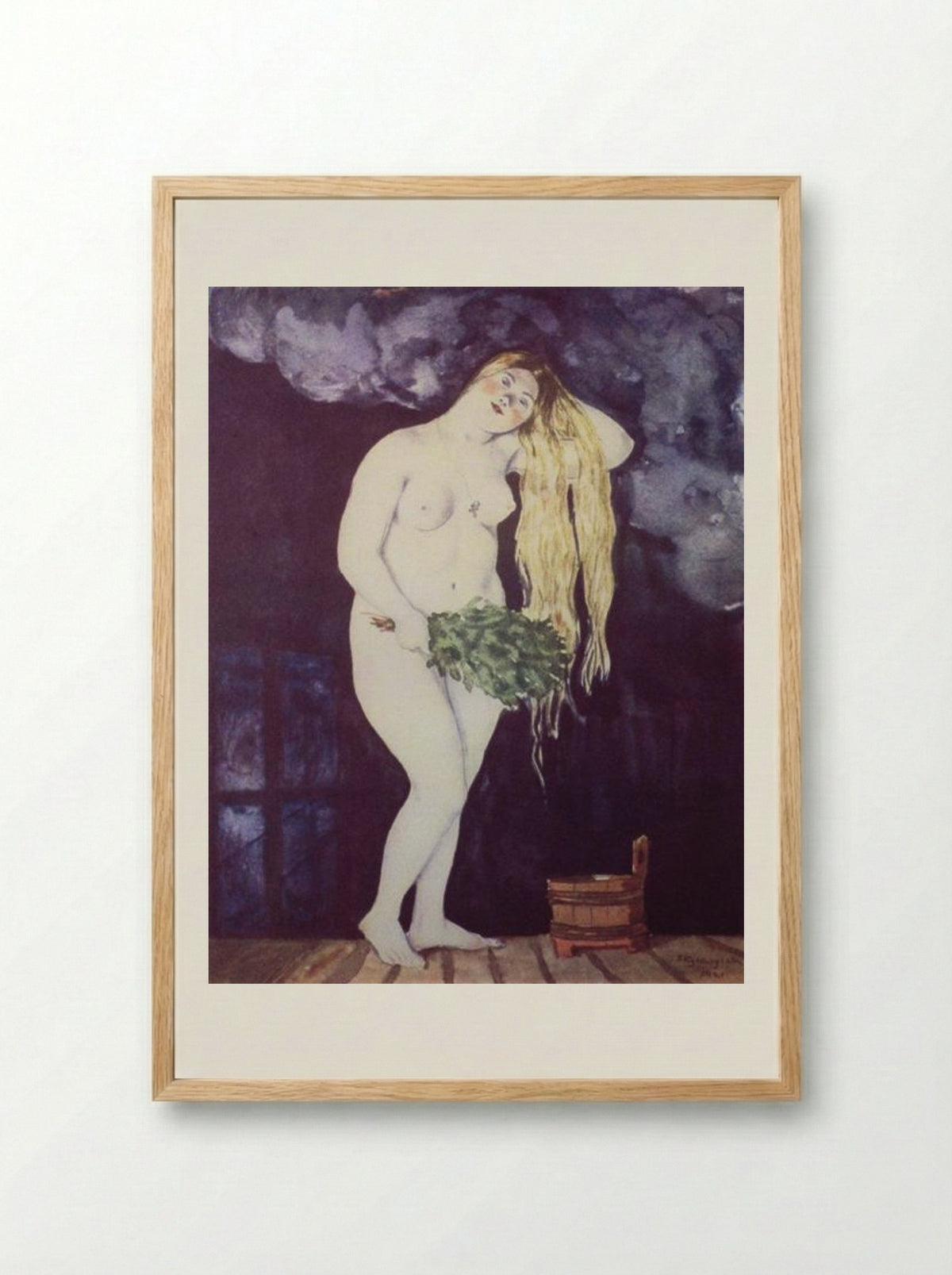 Russian Venus - Boris Kustodiev - Framed Print Wood