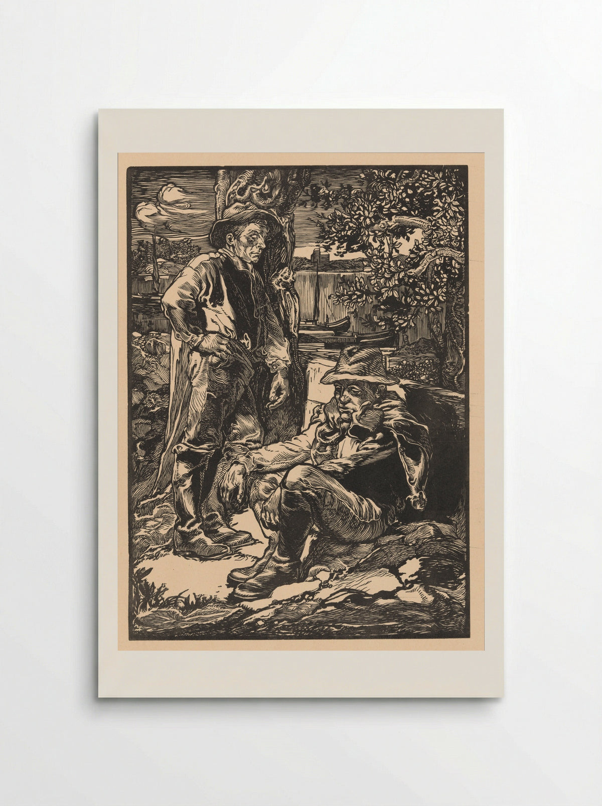 Rustende polderwerkers - Johannes Josephus Aarts - Poster