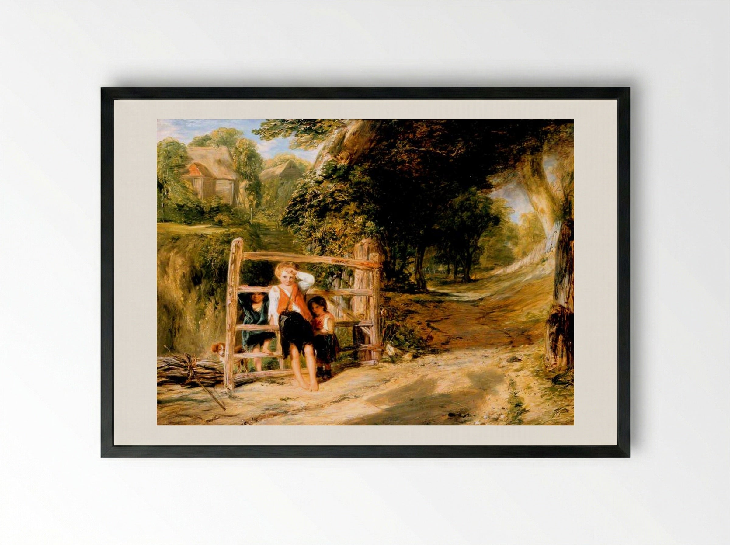 Rustic Civility - William Collins - Framed Print Black