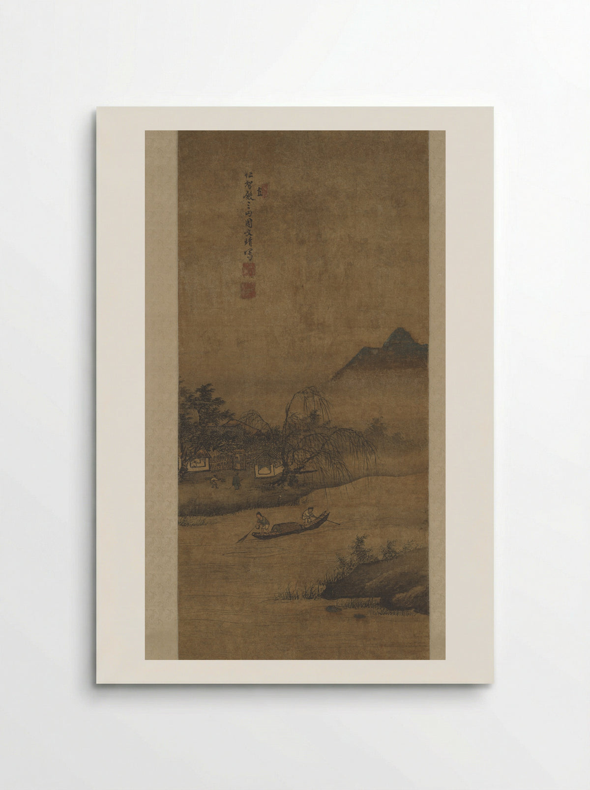 Rustic Retreat Among Fishermen - Zhou Wenjing - Poster