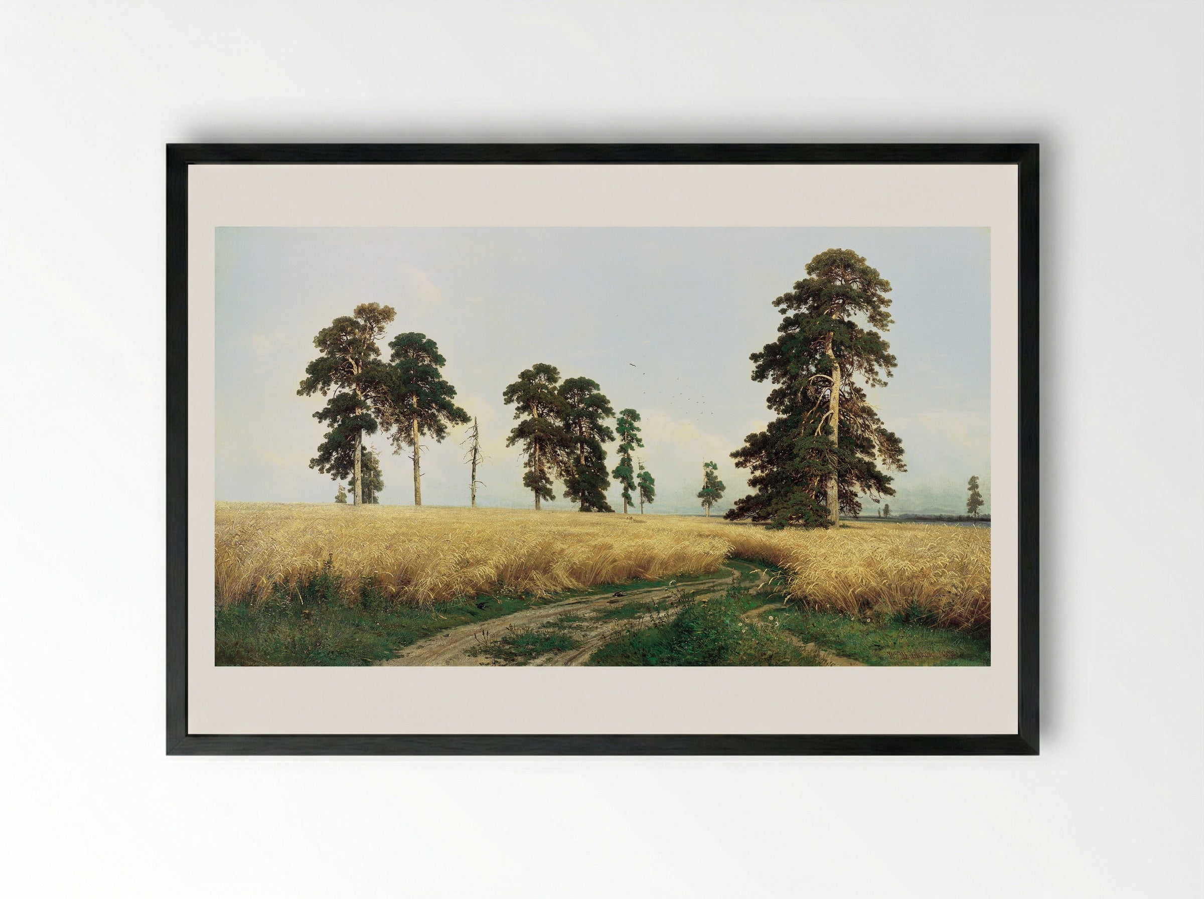 Rye - Ivan Shishkin - Framed Print Black