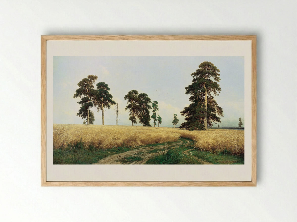 Rye - Ivan Shishkin - Framed Print Wood