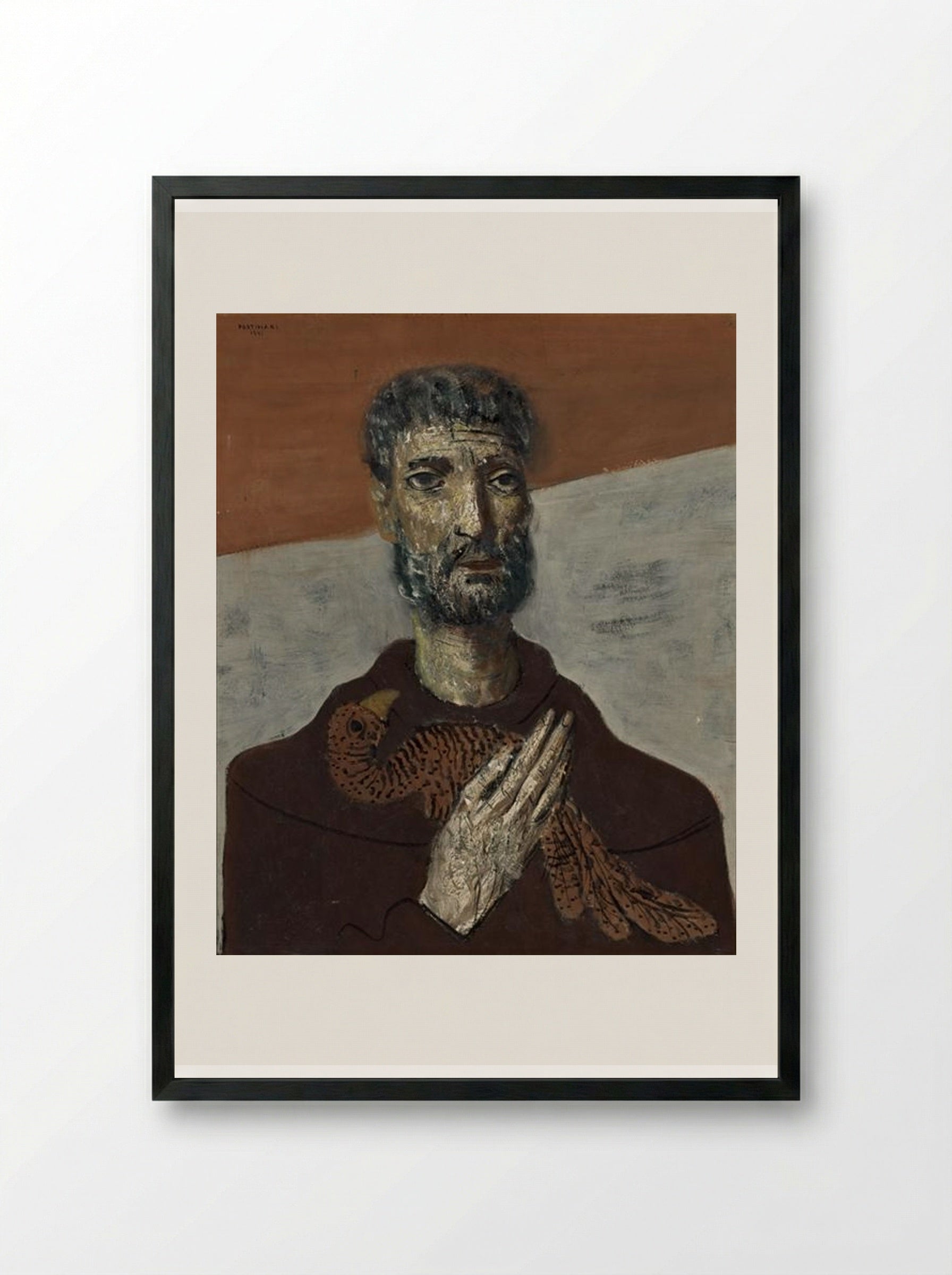 São Francisco de Assis - Candido Portinari - Framed Print Black