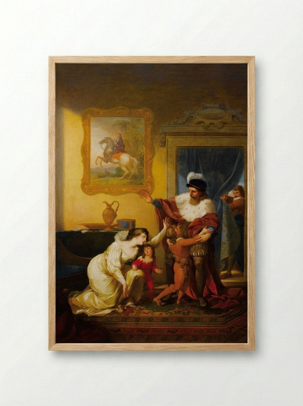 Súplica de Inês de Castro - Vieira Portuense - Framed Print Wood