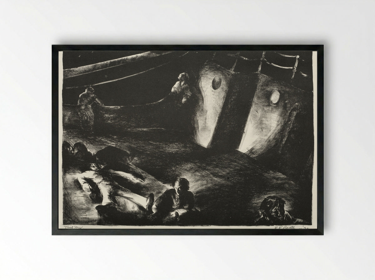 S. S. Glencairn: The Moon of the Caribbees - Richard Beatty - Framed Print Black