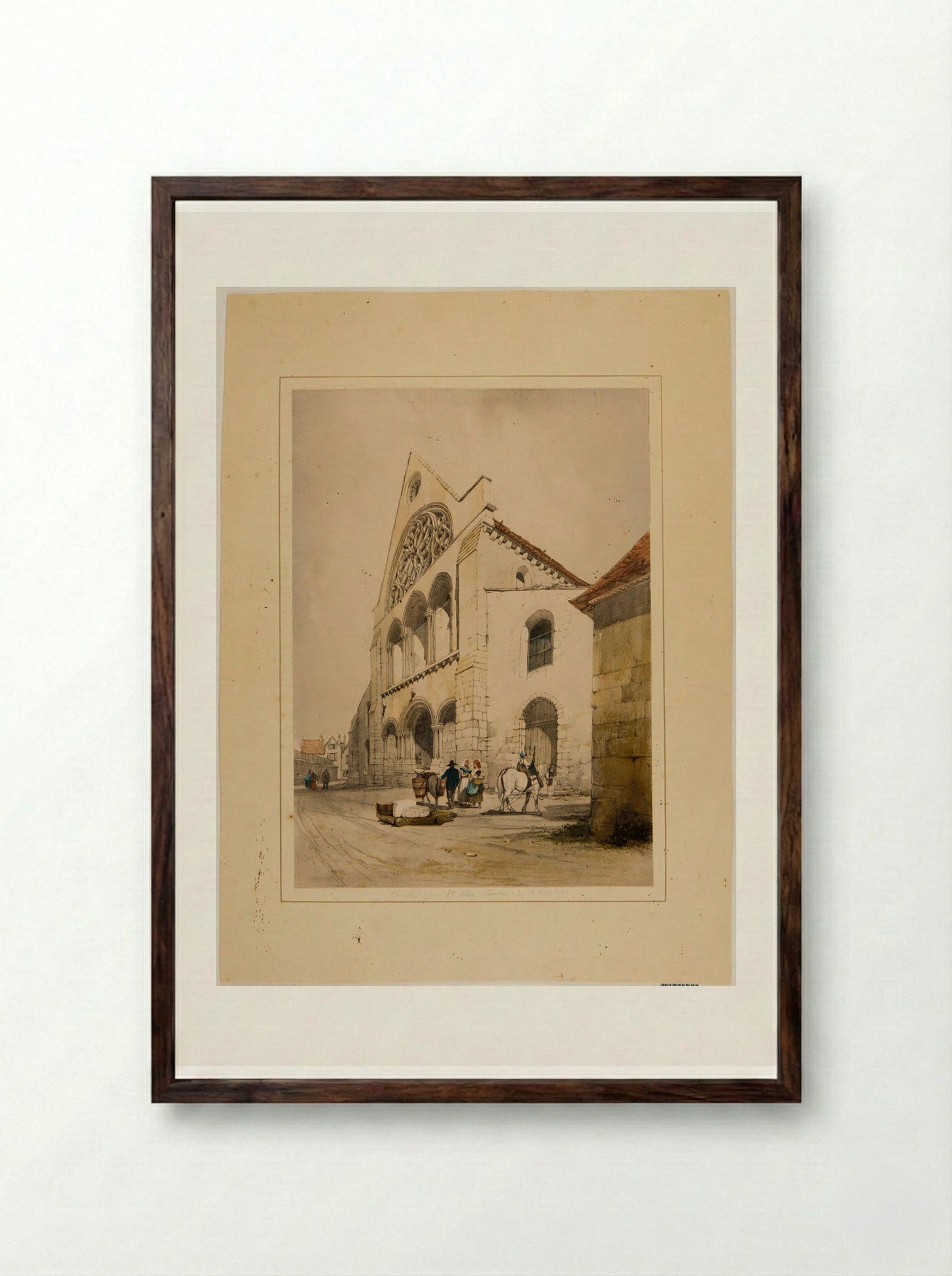 S. André, Chartres - Thomas Shotter Boys - Framed Print Dark Wood