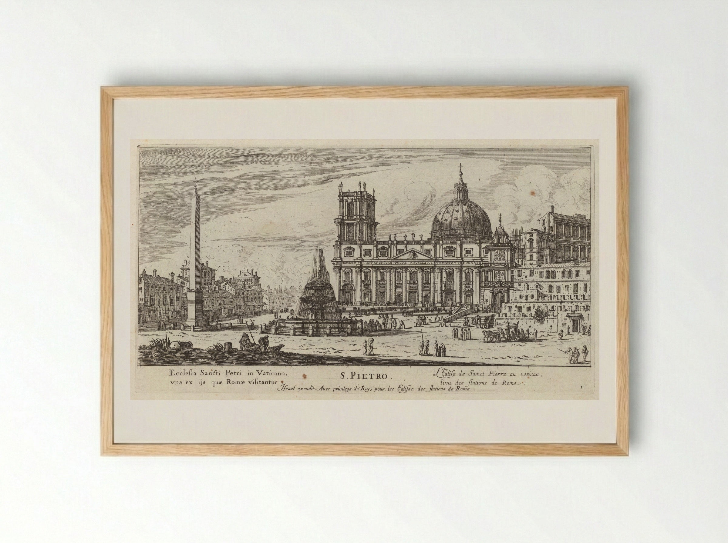 S. Pietro - Israël Silvestre - Framed Print Wood